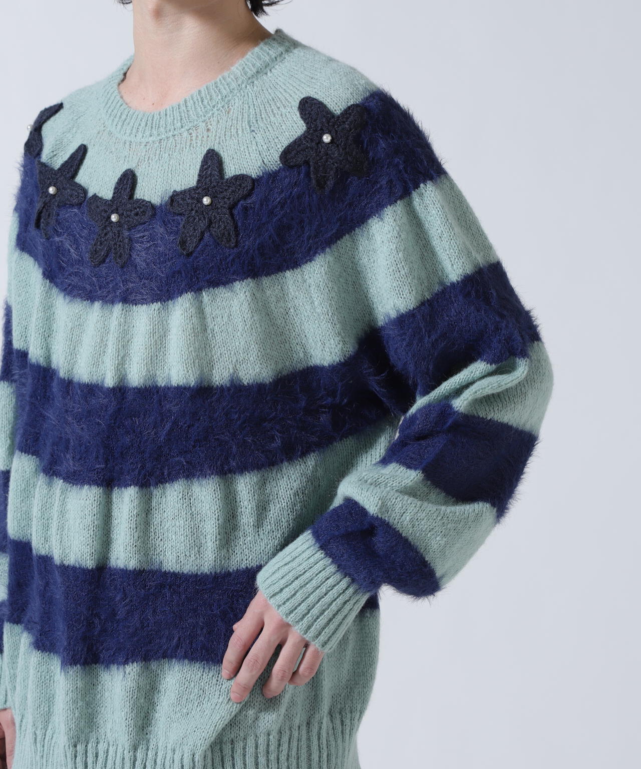 amok/アモク/STAR BORDER KNIT