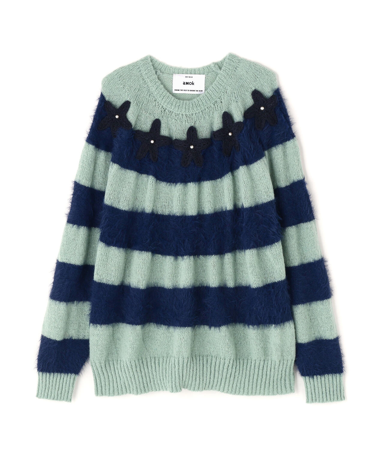 amok/アモク/STAR BORDER KNIT