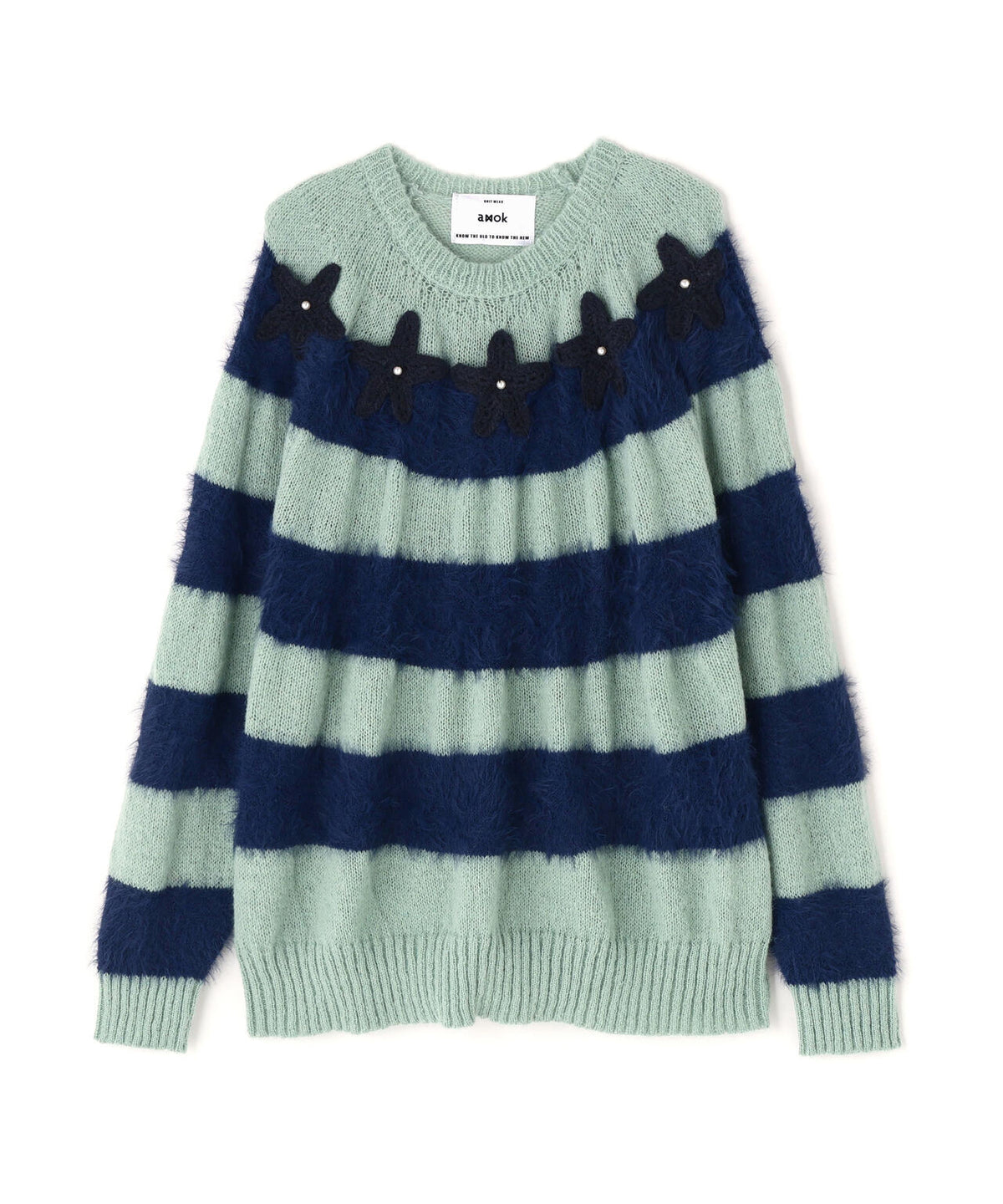 amok/アモク/STAR BORDER KNIT