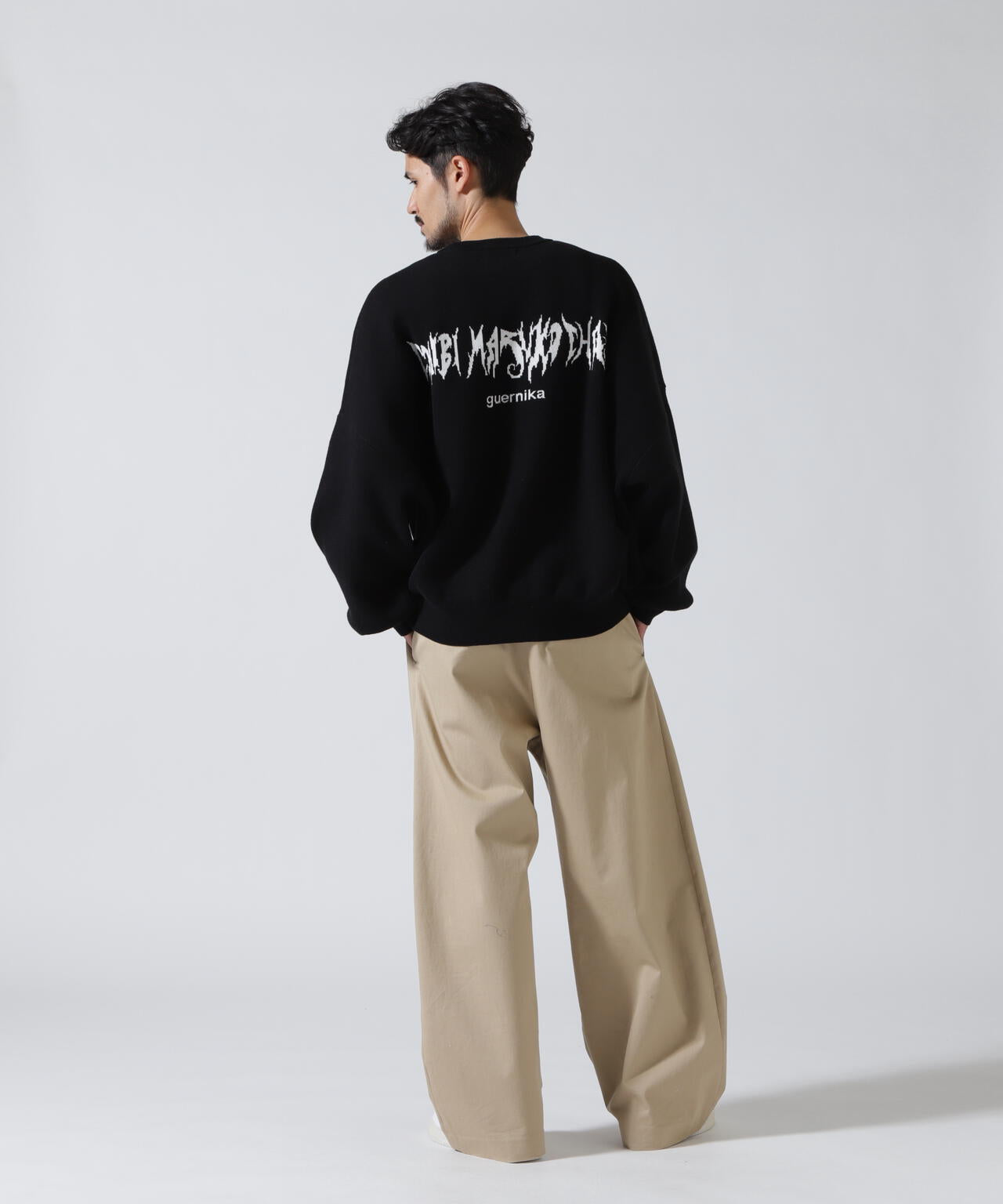 guernika×ちびまる子ちゃん/Drooping Maruko Knit sweater
