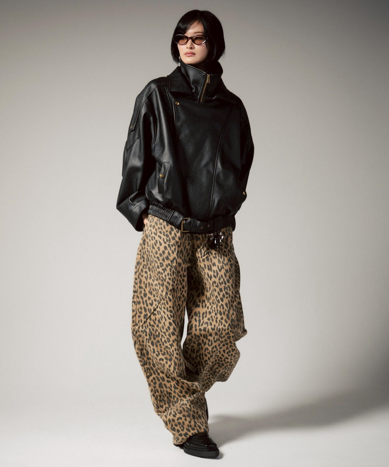 MITSUKI/ミツキ/フェイクレザーオーバージャケット