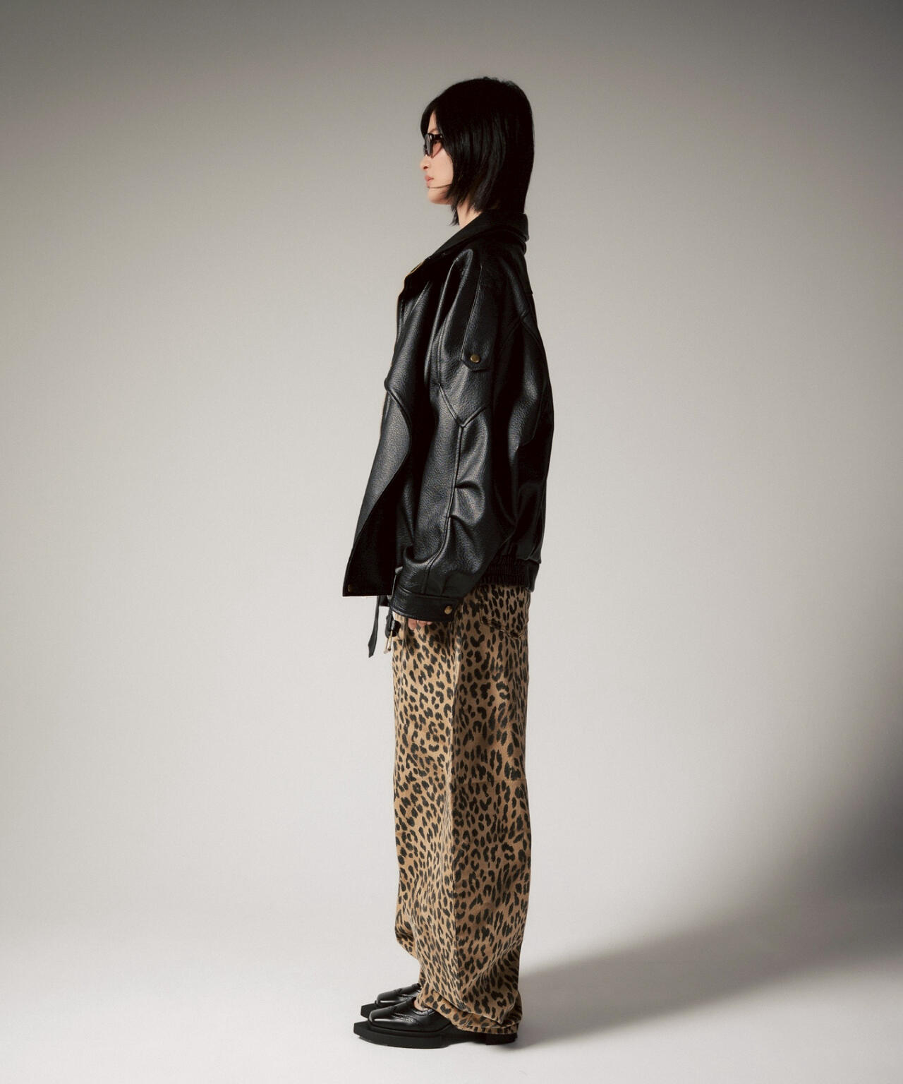 MITSUKI/ミツキ/フェイクレザーオーバージャケット