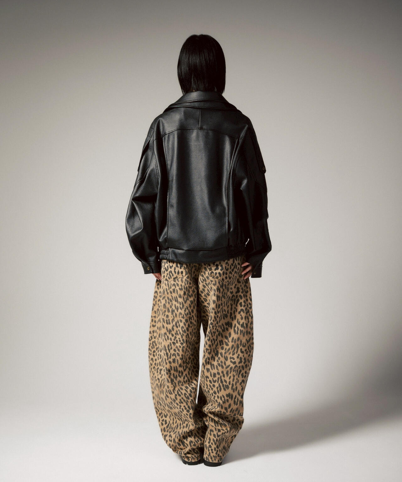 MITSUKI/ミツキ/フェイクレザーオーバージャケット