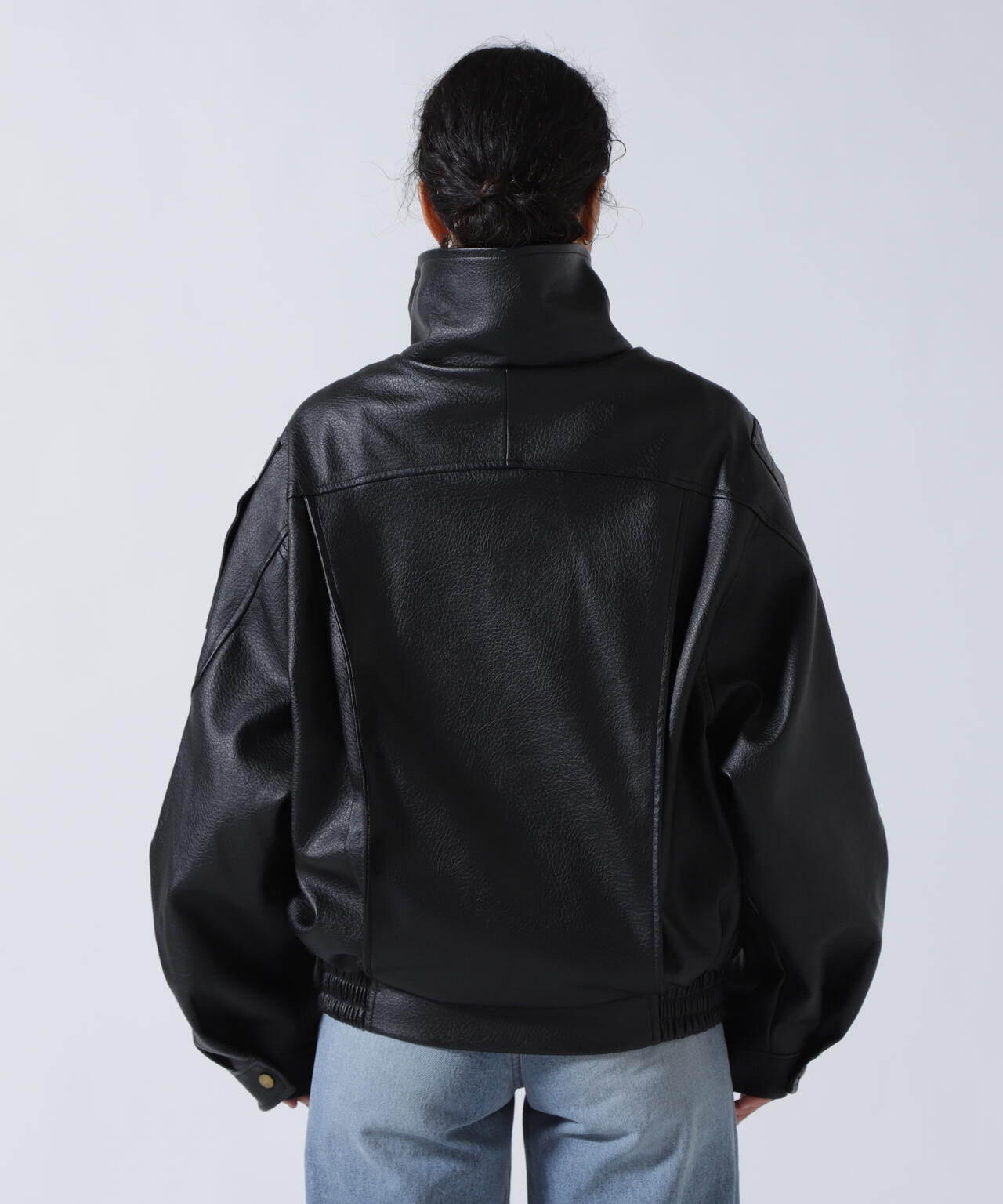 MITSUKI/ミツキ/フェイクレザーオーバージャケット