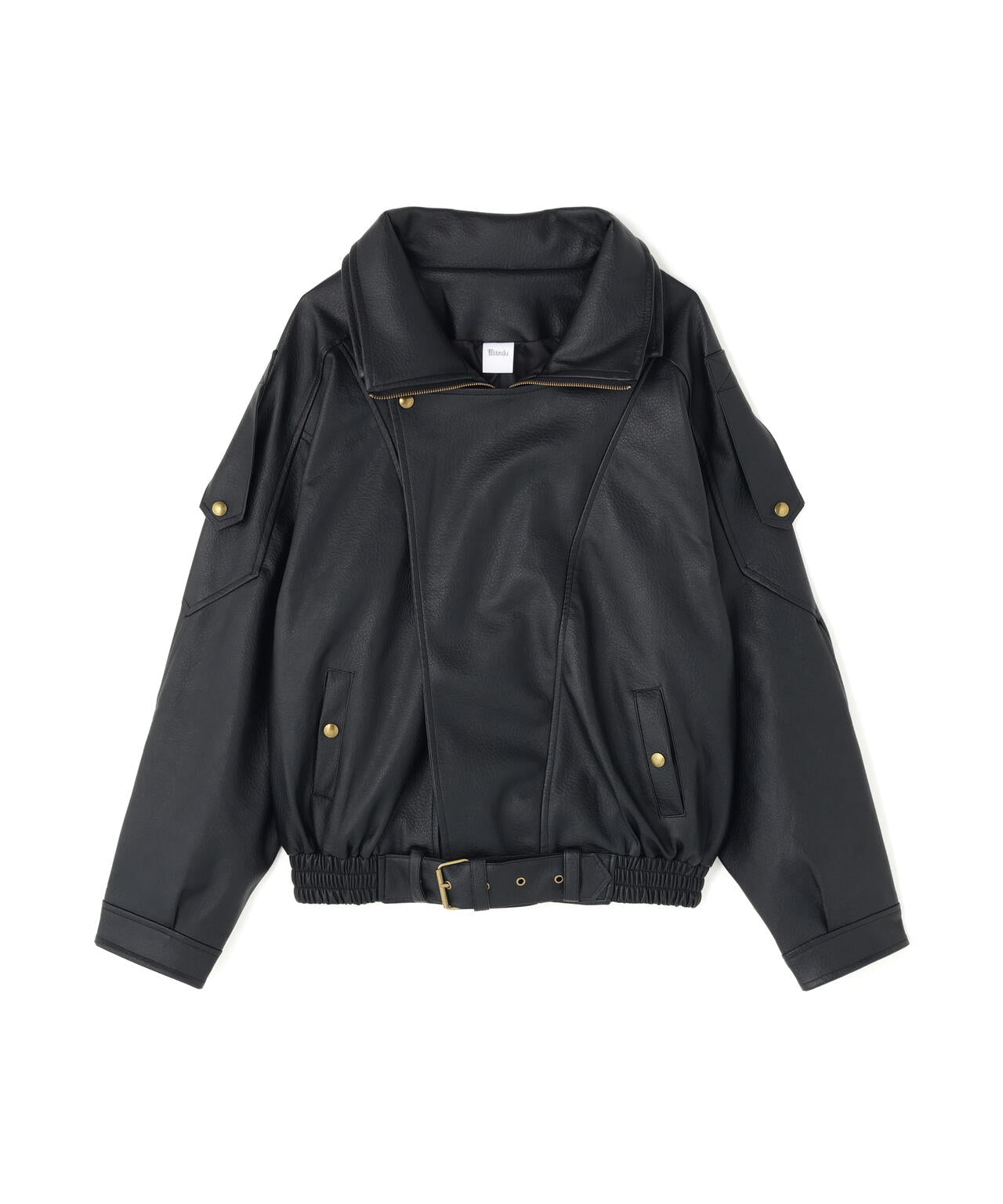 MITSUKI/ミツキ/フェイクレザーオーバージャケット