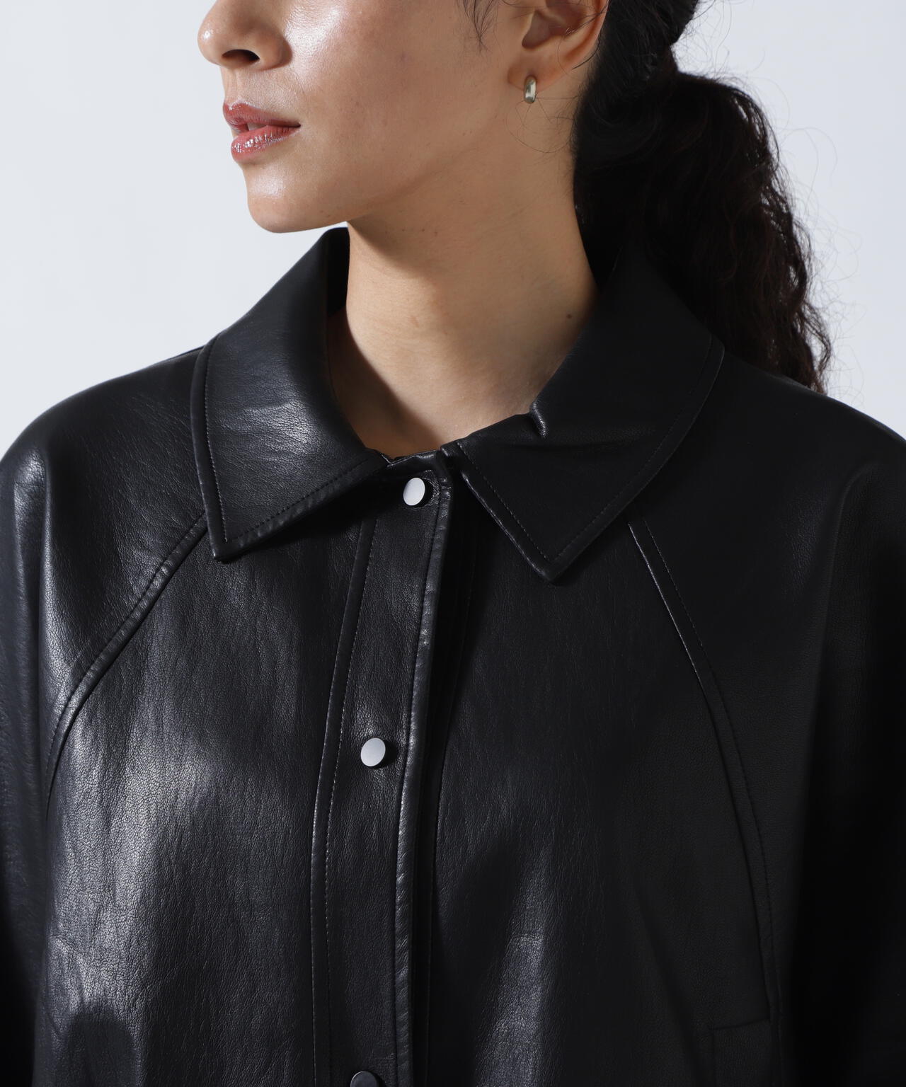 MITSUKI/ミツキ/シングルショートフェイクレザージャケット