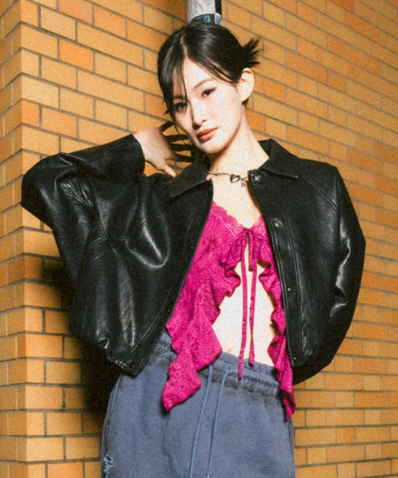 MITSUKI/ミツキ/シングルショートフェイクレザージャケット