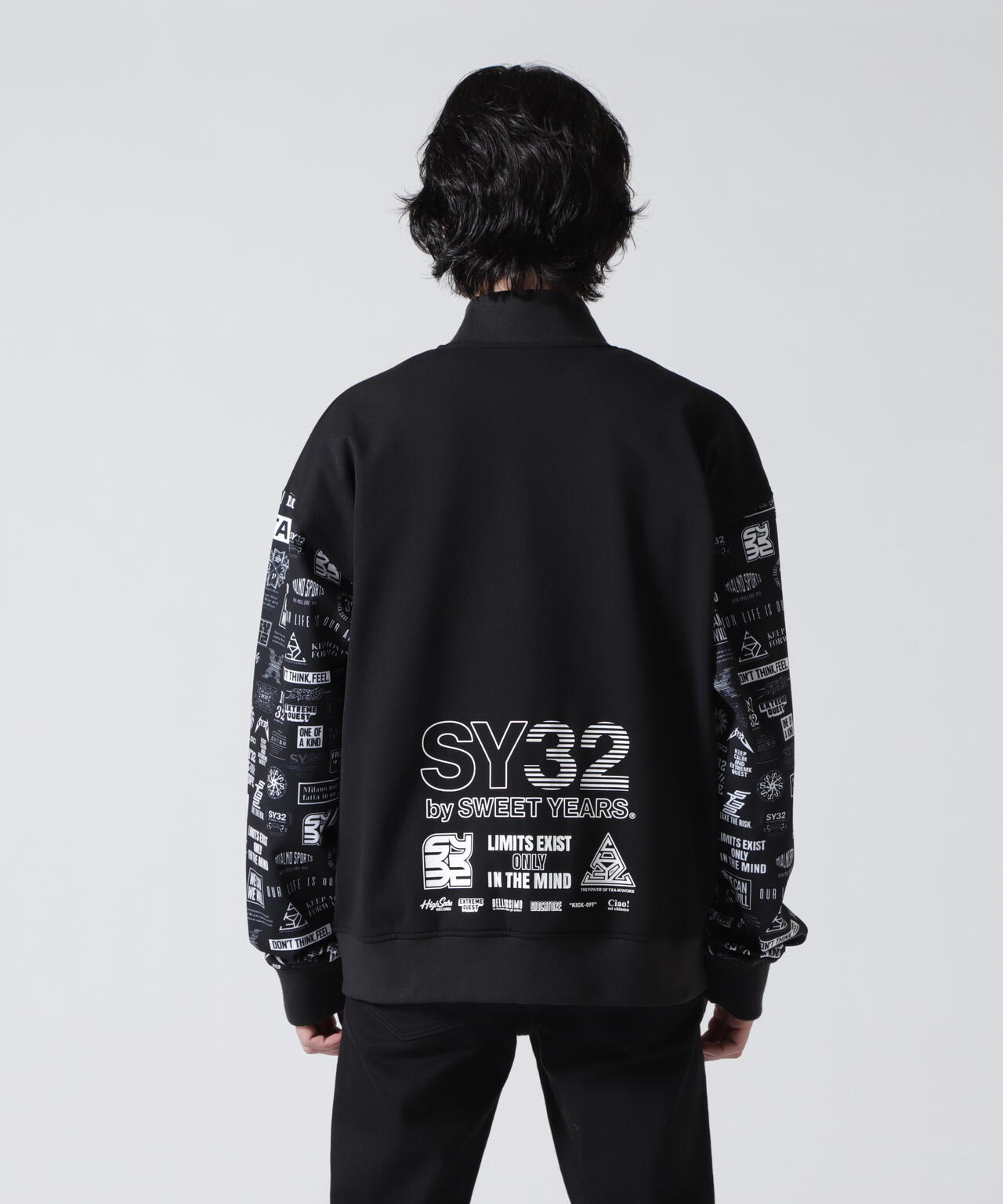 SY32 by SWEET YEARS/エスワイサーティトゥ バイ スィートイヤーズ/MULTI LOGO MA-1 JK