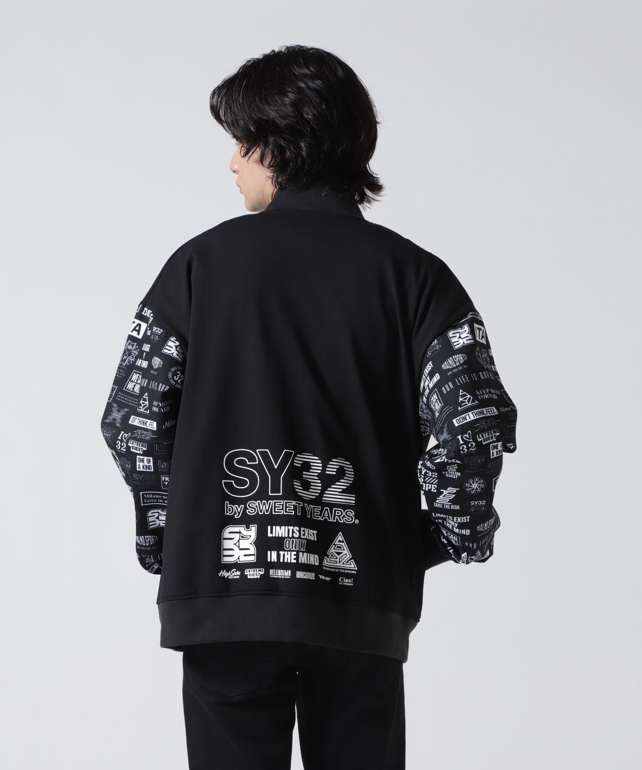 SY32 by SWEET YEARS/エスワイサーティトゥ バイ スィートイヤーズ/MULTI LOGO MA-1 JK