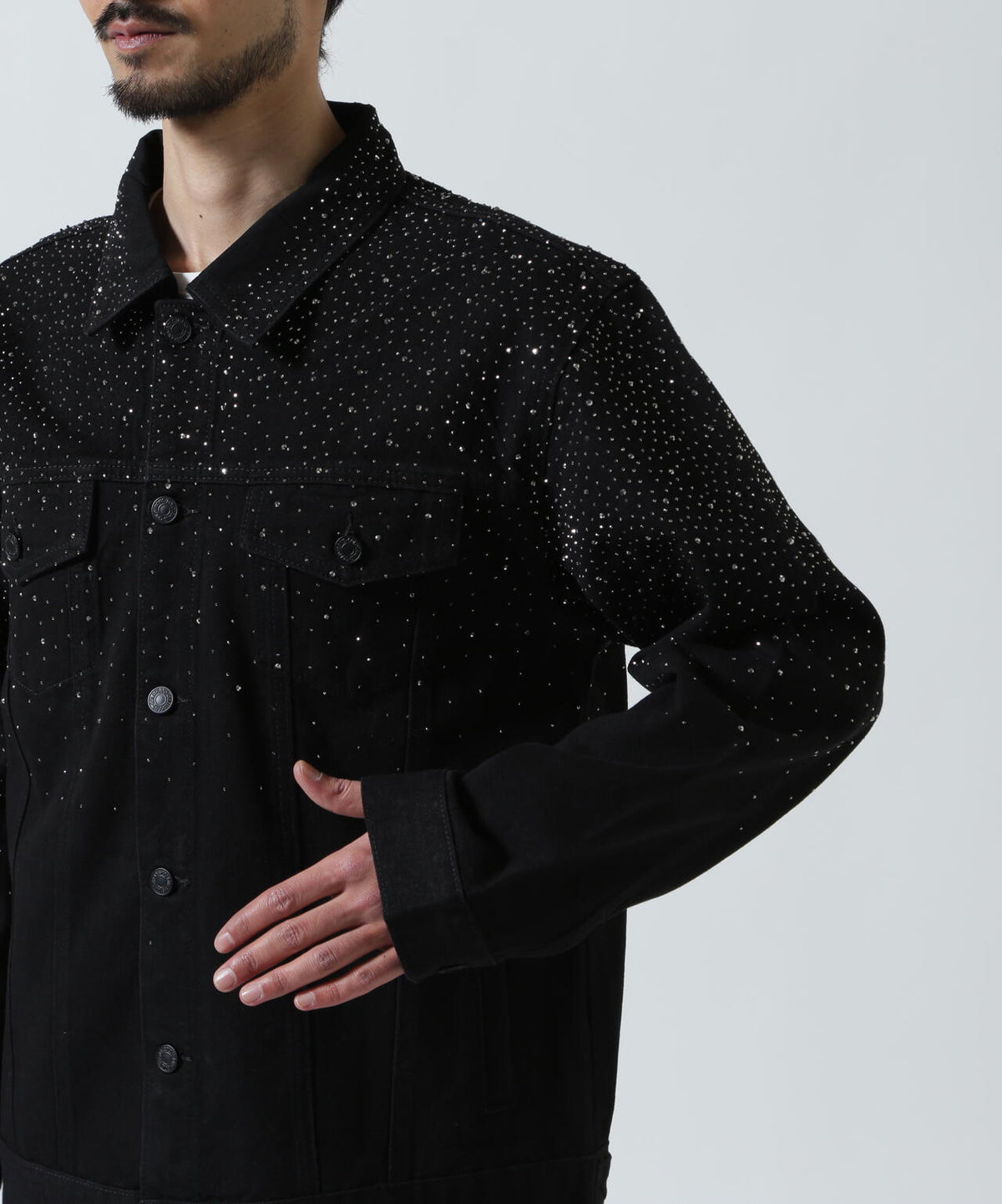 FR(13)NDS/フレンズ/Rhine Stone Denim Jaket