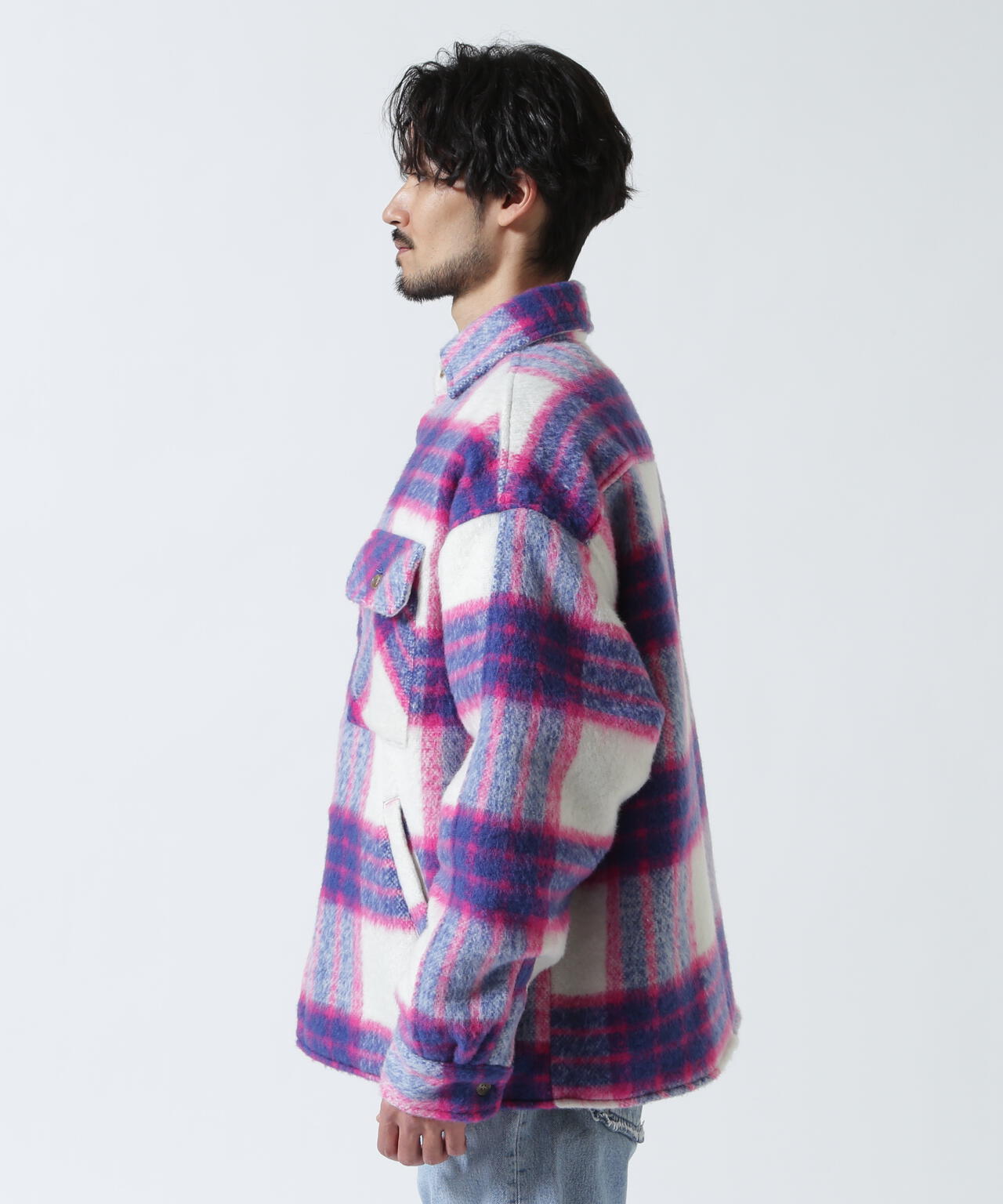 FR(13)NDS/フレンズ/Shaggy Check BLOUSON