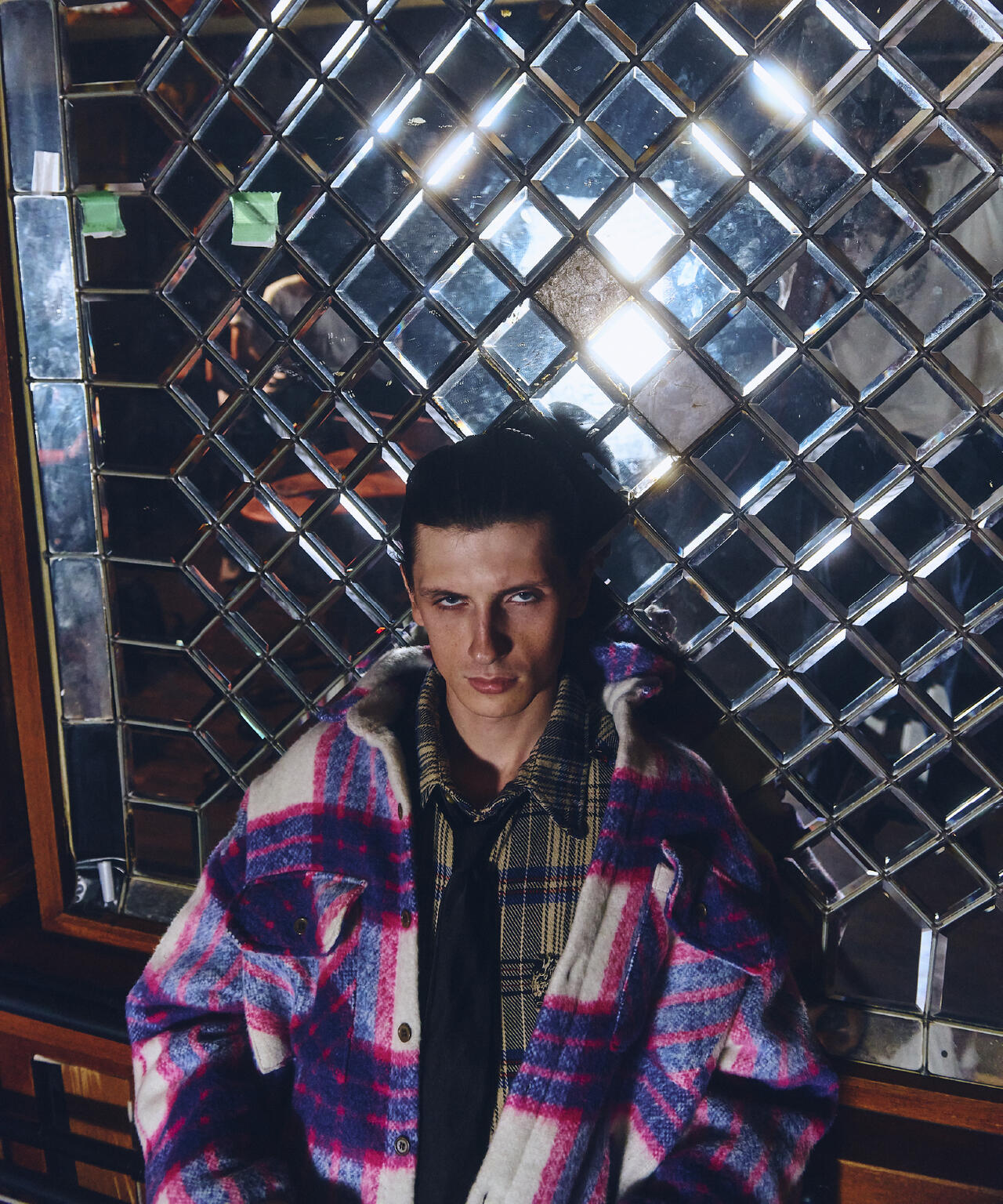 FR(13)NDS/フレンズ/Shaggy Check BLOUSON
