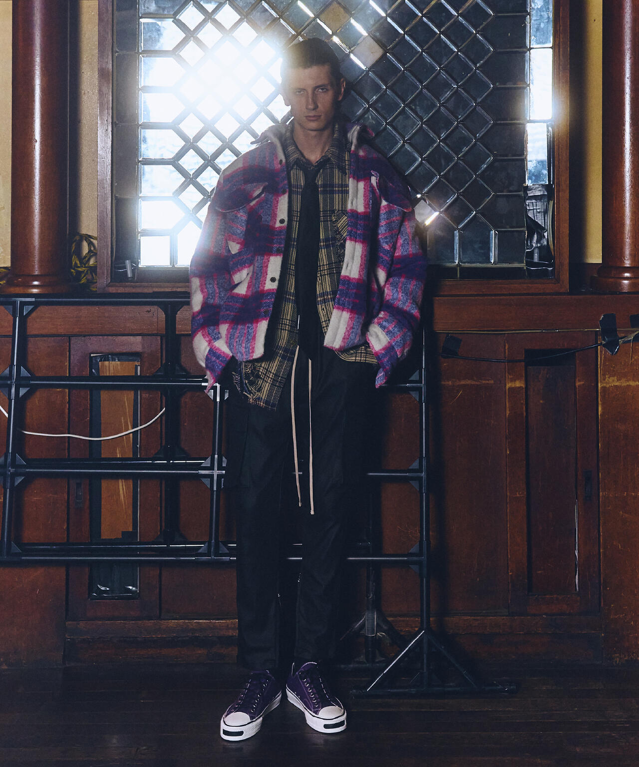 FR(13)NDS/フレンズ/Shaggy Check BLOUSON