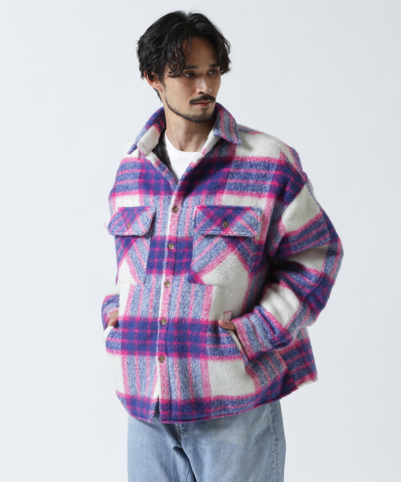 FR(13)NDS/フレンズ/Shaggy Check BLOUSON