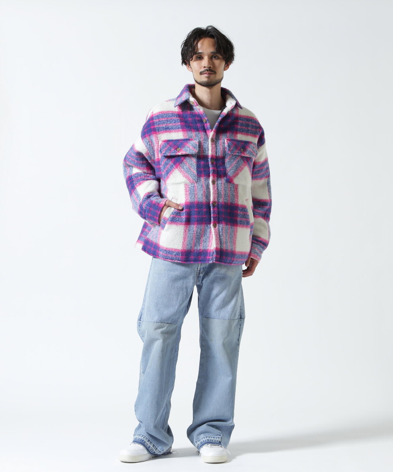 FR(13)NDS/フレンズ/Shaggy Check BLOUSON