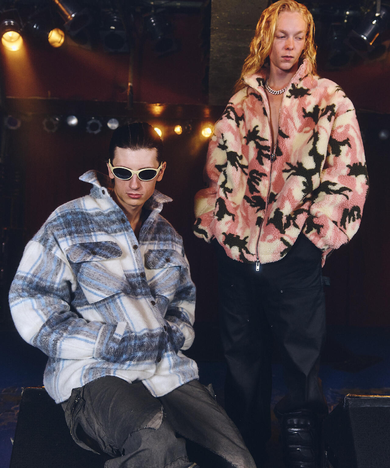 FR(13)NDS/フレンズ/Shaggy Check BLOUSON