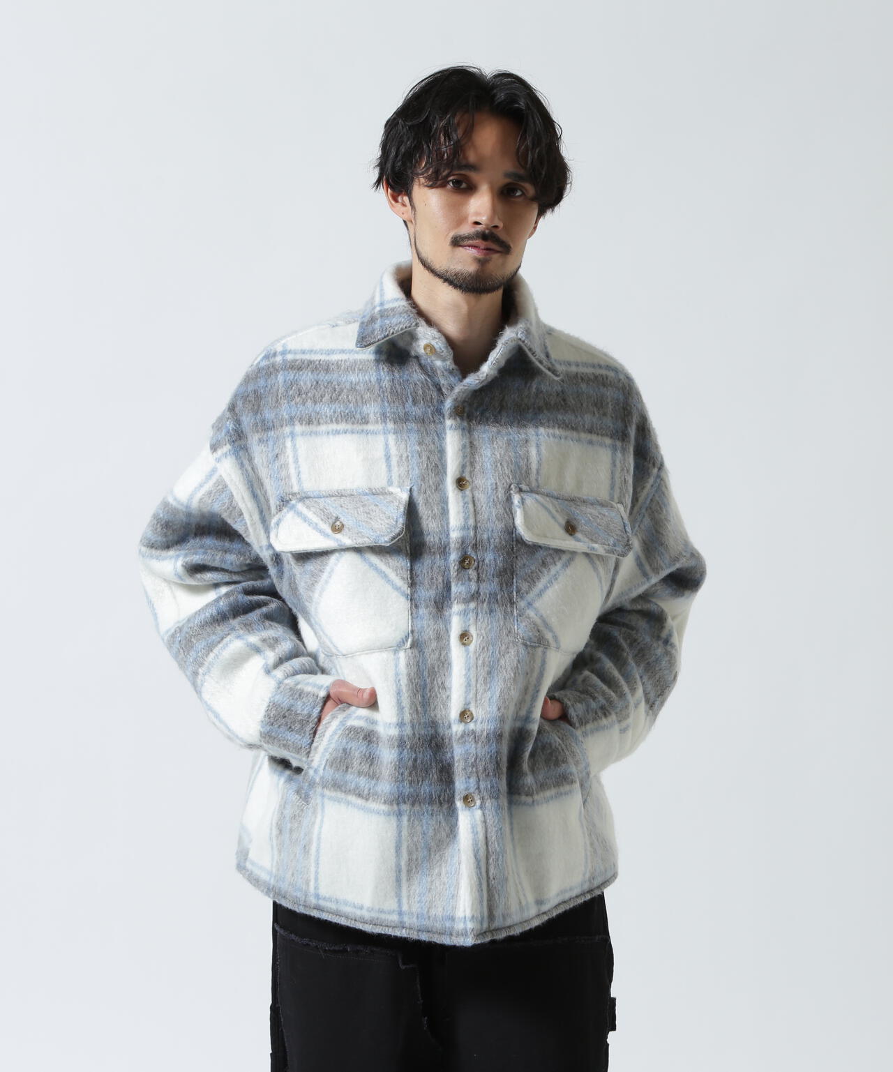 FR(13)NDS/フレンズ/Shaggy Check BLOUSON