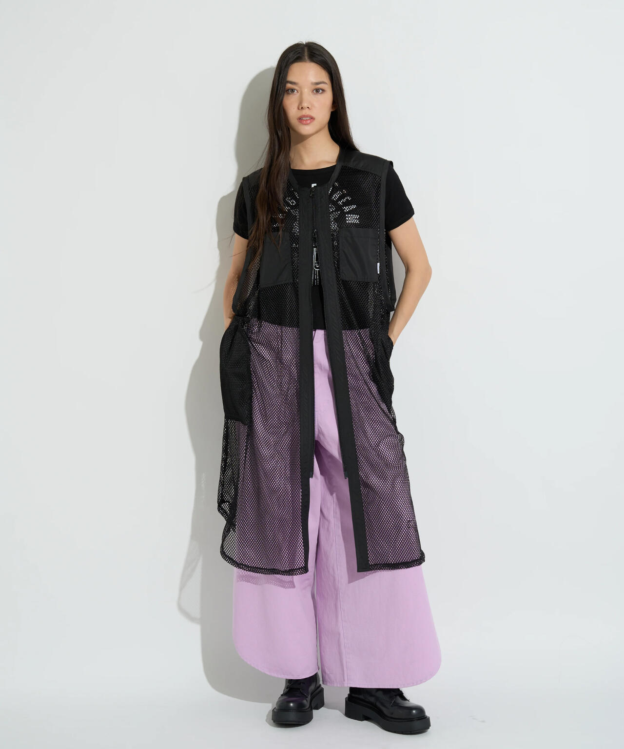 anna sui nyc/アナ スイ エヌワイシー/3WAYロングベストブルゾン