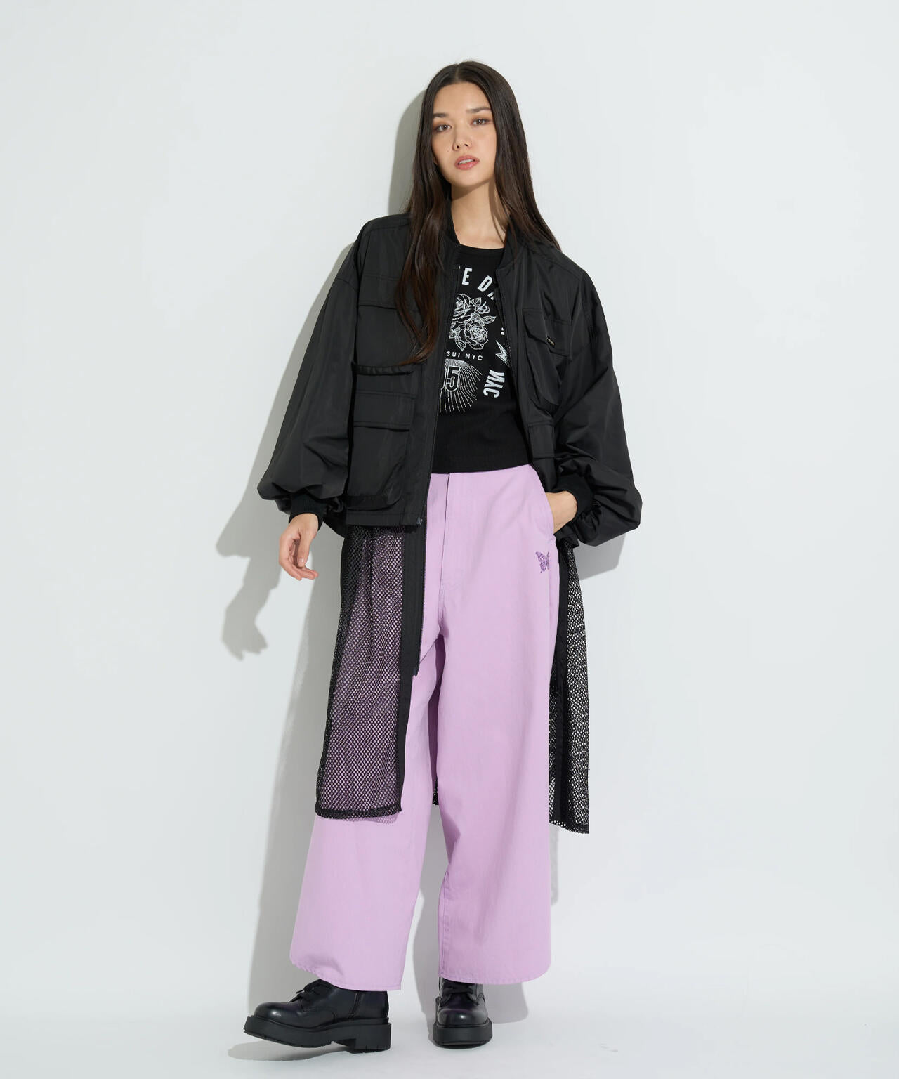 anna sui nyc/アナ スイ エヌワイシー/3WAYロングベストブルゾン
