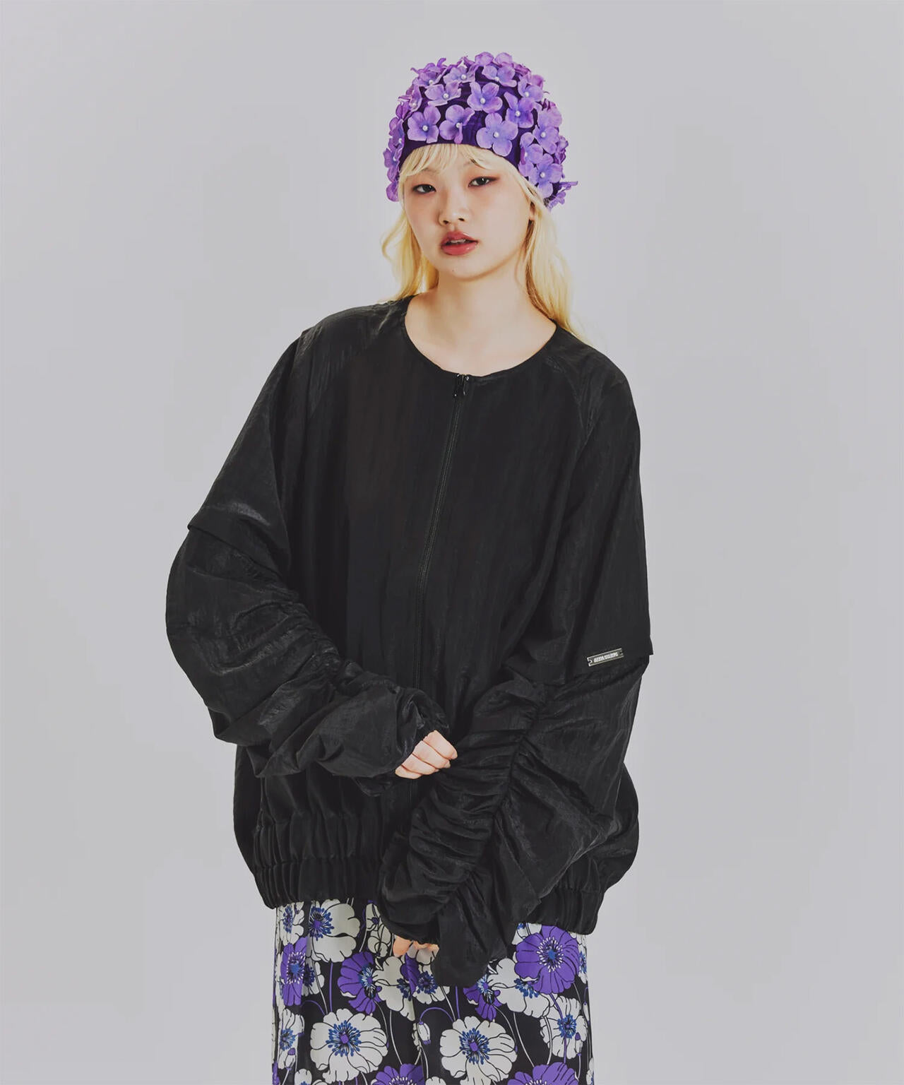 anna sui nyc/アナ スイ エヌワイシー/ギャザー2WAYブルゾン