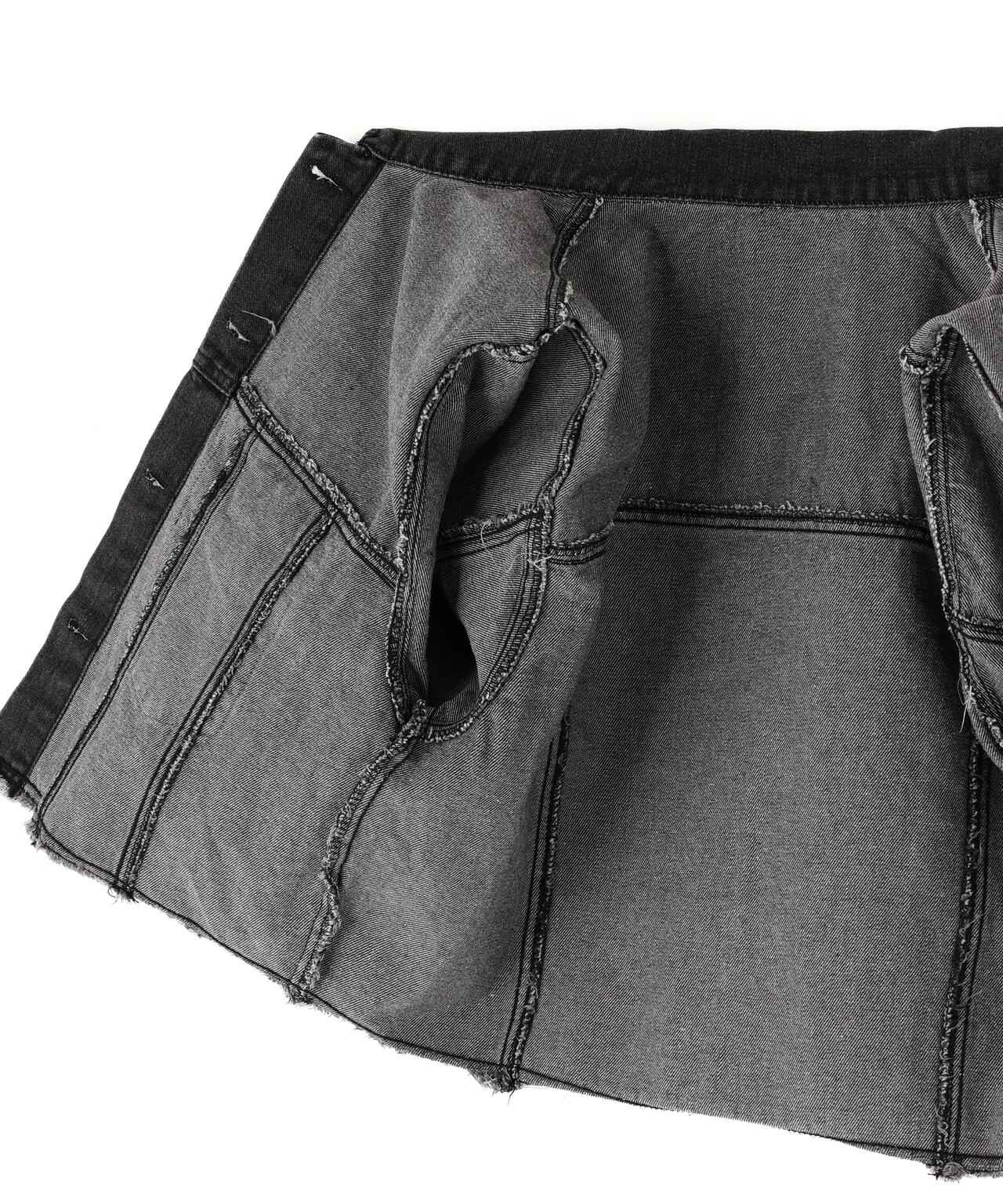 MITSUKI/ミツキ/切りっぱなしクロップドデニムジャケット