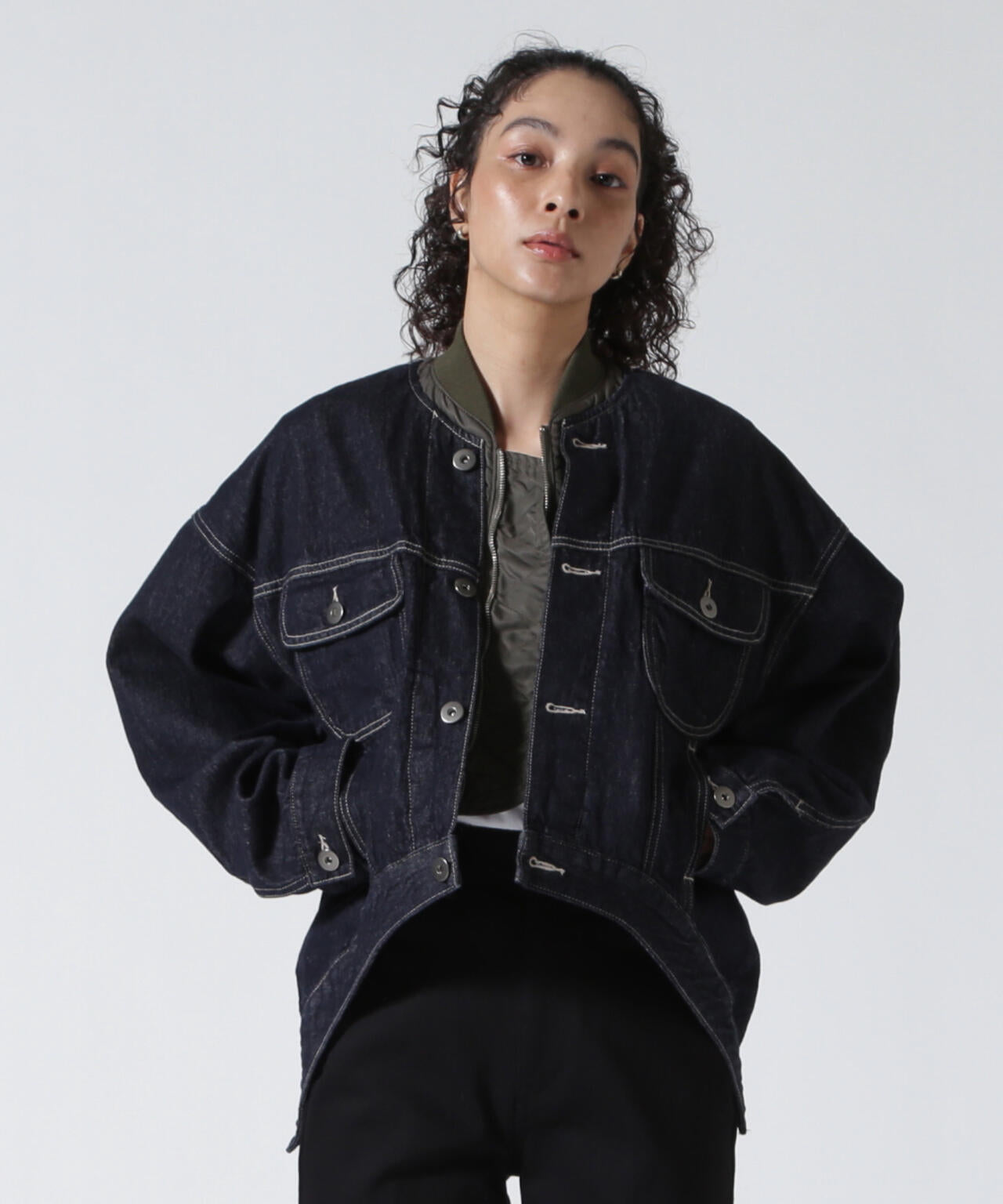 UN3D./アンスリード/MA-1 DOCKING DENIM JACKET