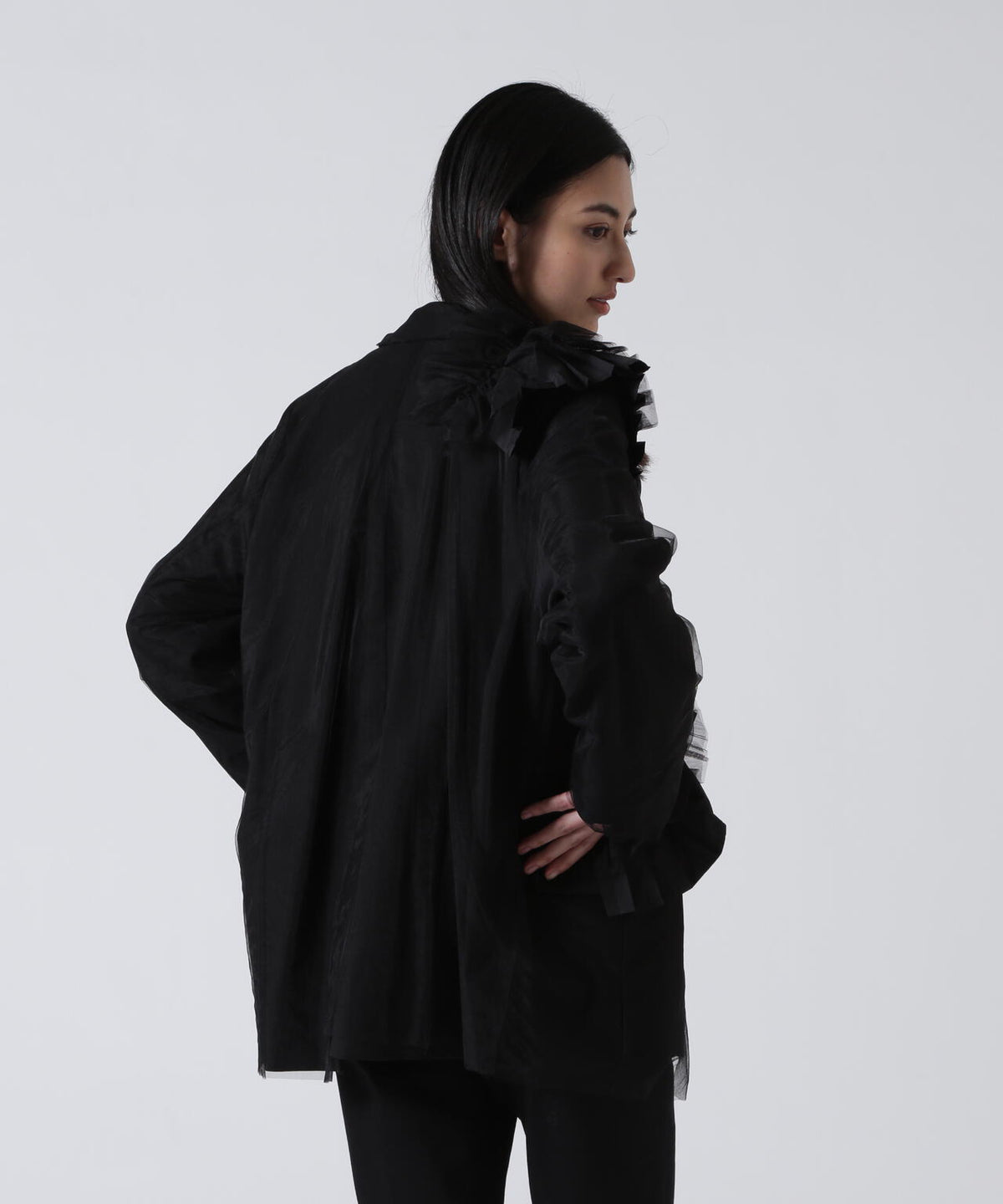 AULA AILA/アウラアイラ/REVERSIBLE SHEER JACKET
