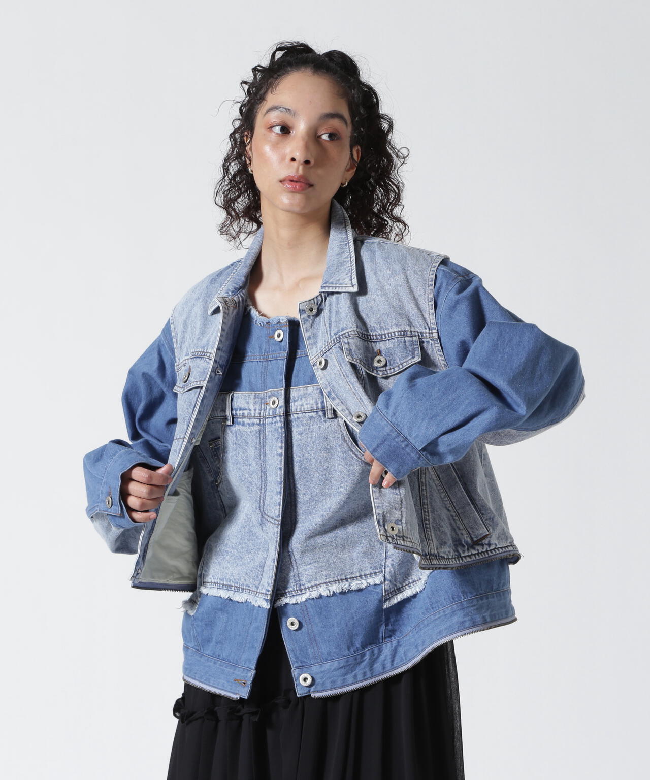 AULA AILA/アウラアイラ/4WAY DENIM JACKET
