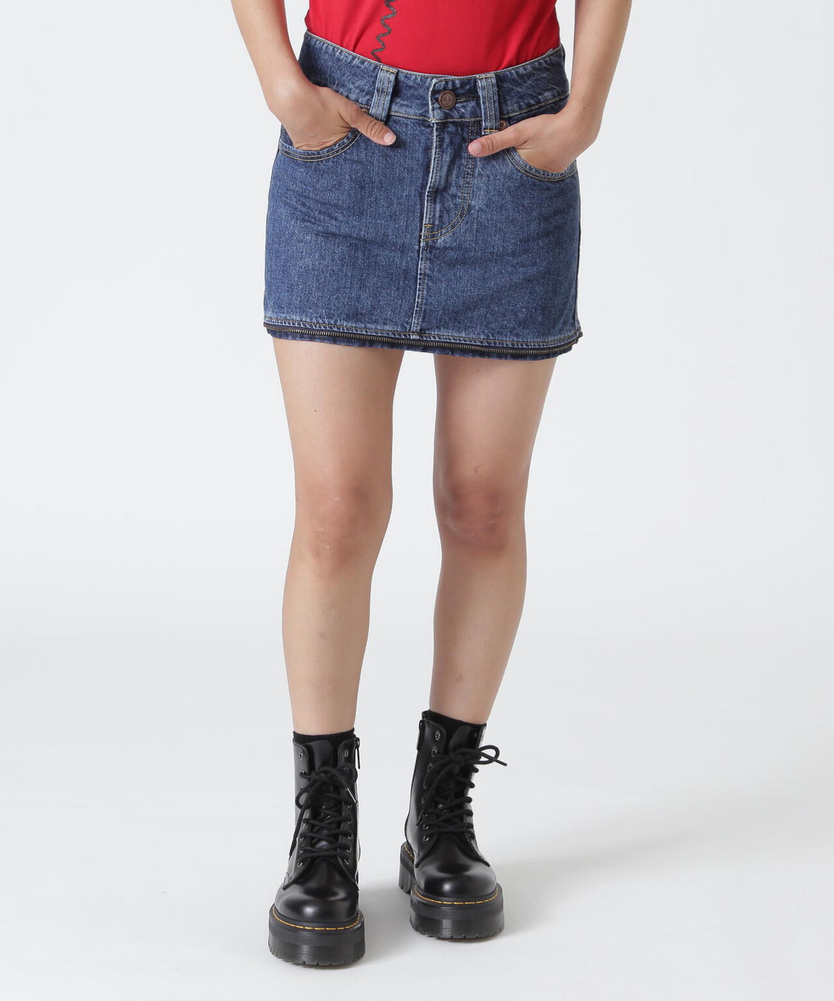 VAQUERA×MOUSSY/ヴァケラ×マウジー/VQ DENIM SKIRT