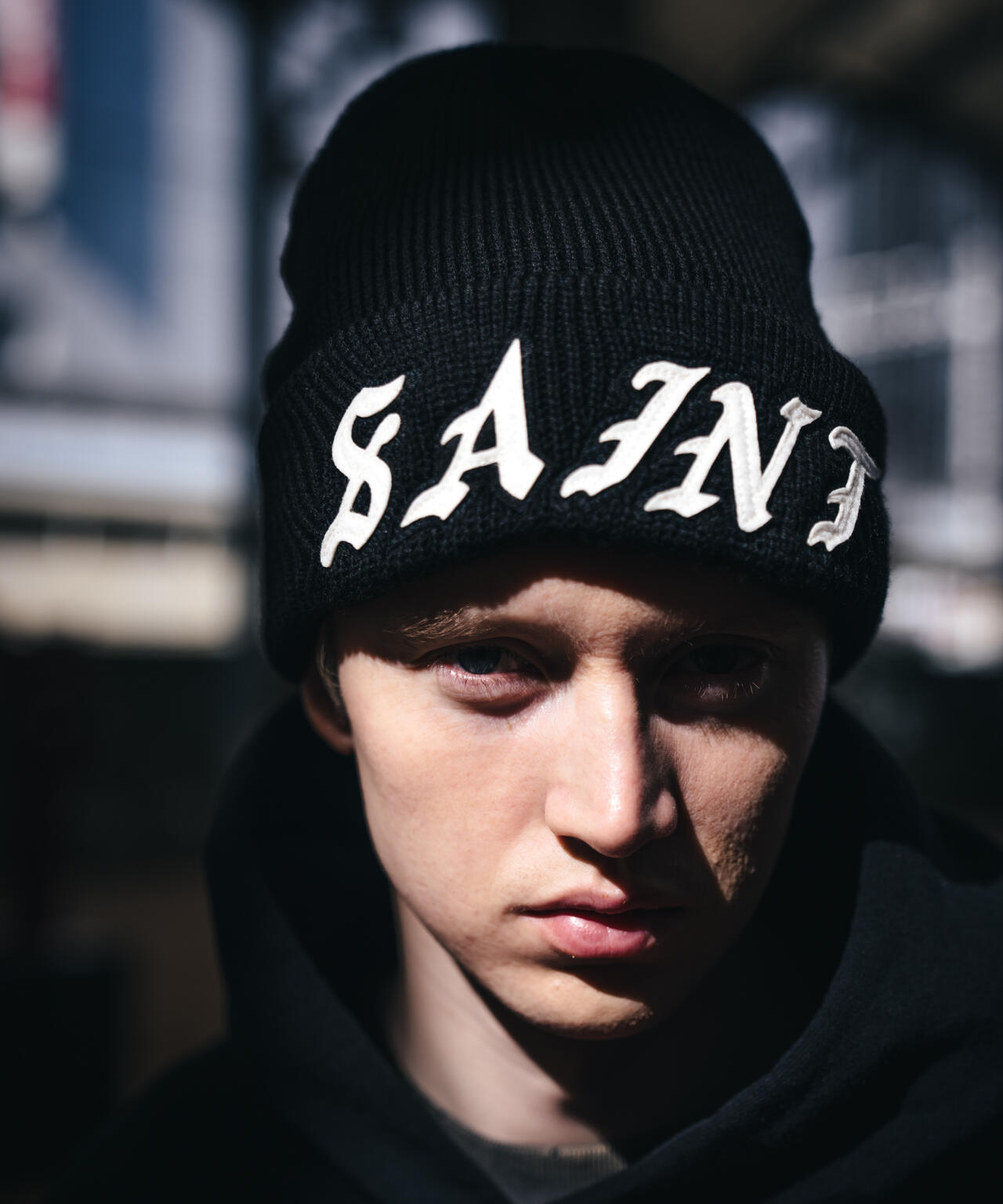 SAINT MICHAEL/セントマイケル/KNIT CAP/SAINT/BLACK