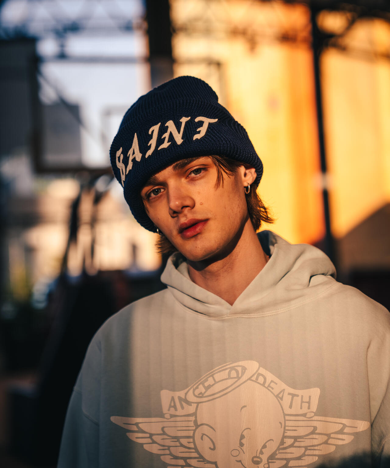 SAINT MICHAEL/セントマイケル/KNIT CAP/SAINT/NAVY