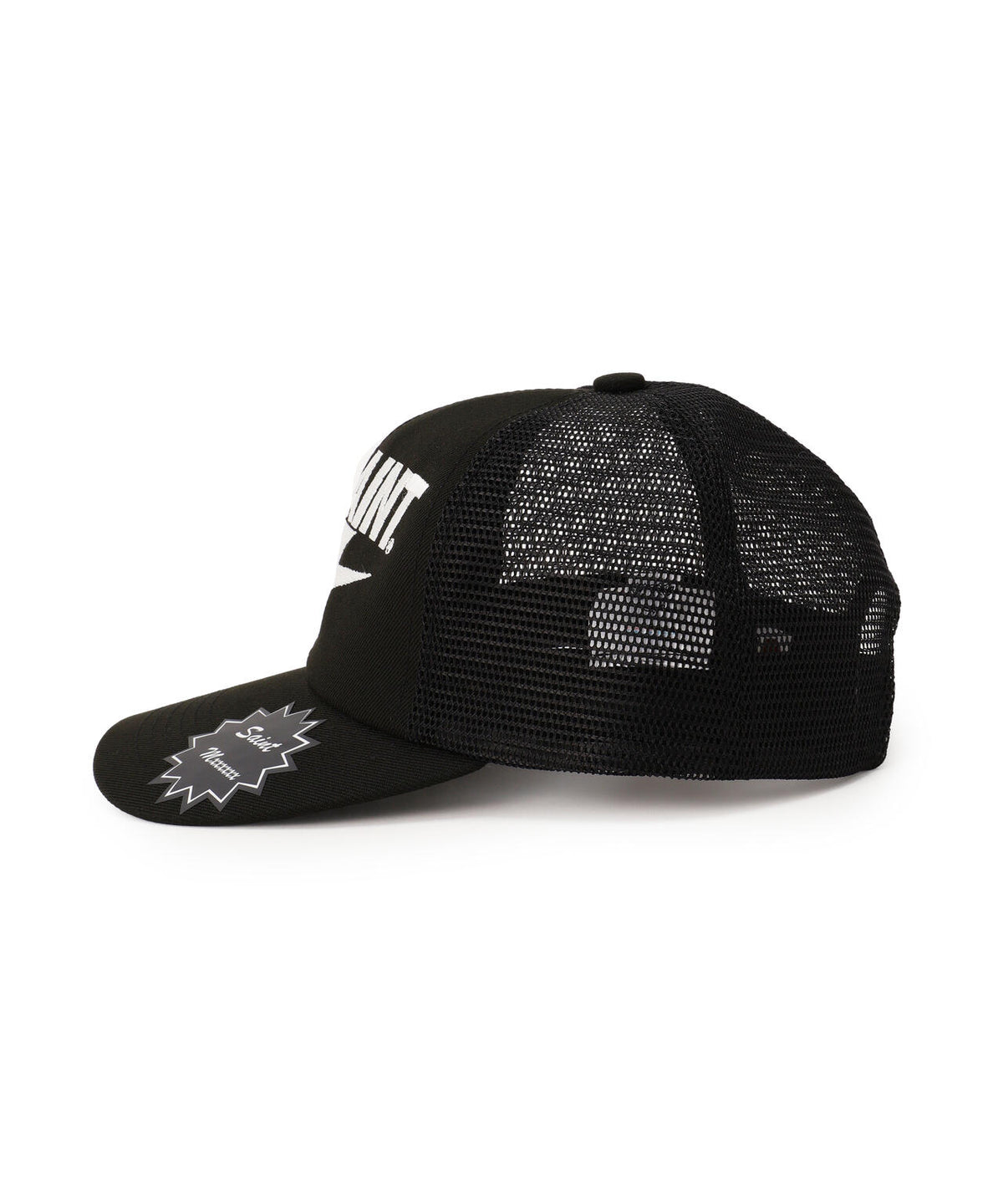 SAINT MICHAEL×A BATHING APE/BAPE_MESH CAP/BLK