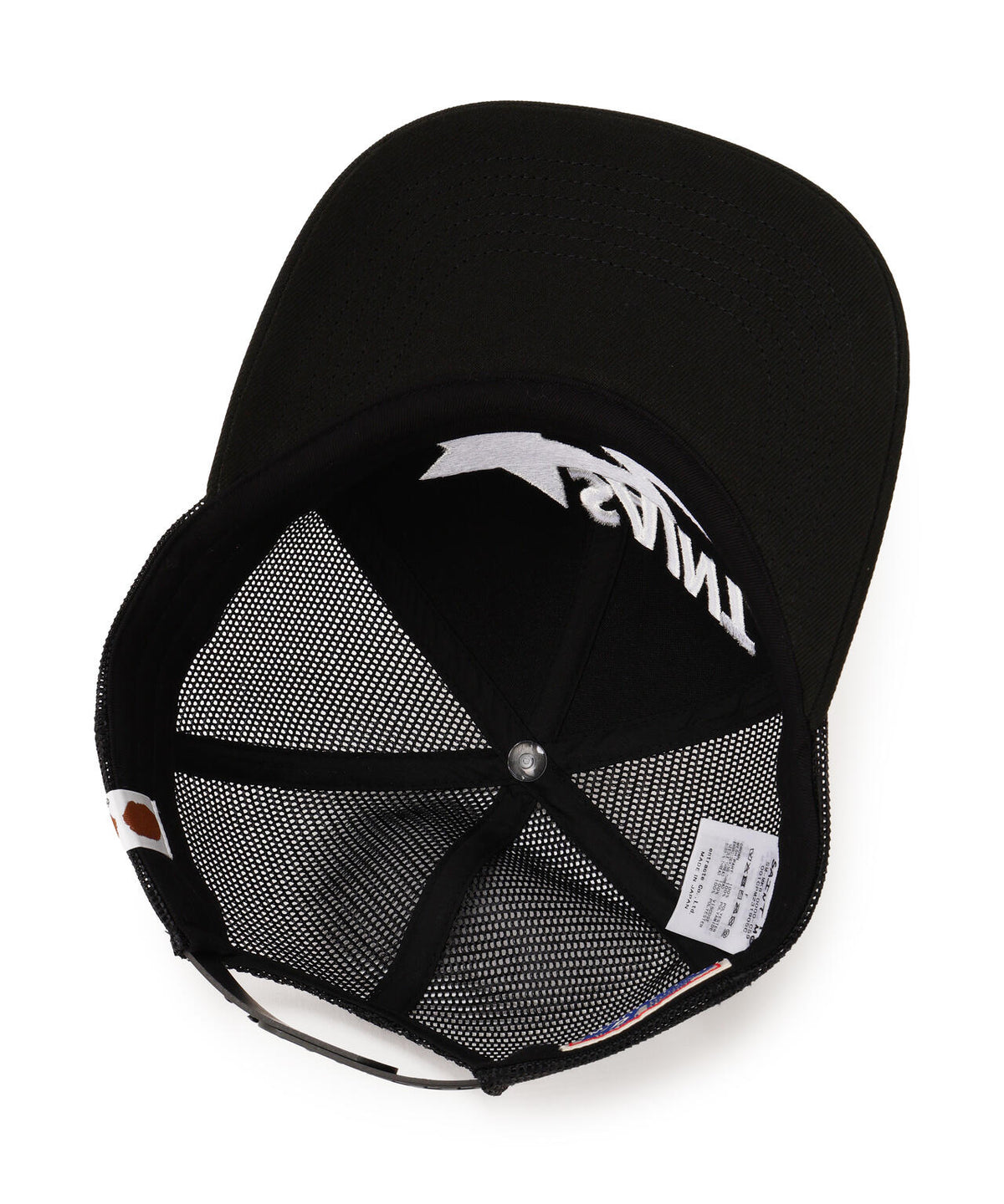 SAINT MICHAEL×A BATHING APE/BAPE_MESH CAP/BLK
