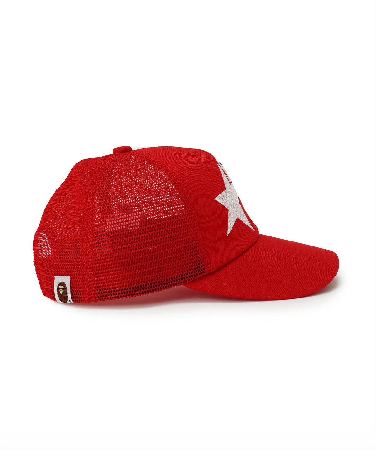 SAINT MICHAEL×A BATHING APE/BAPE_MESH CAP/RED