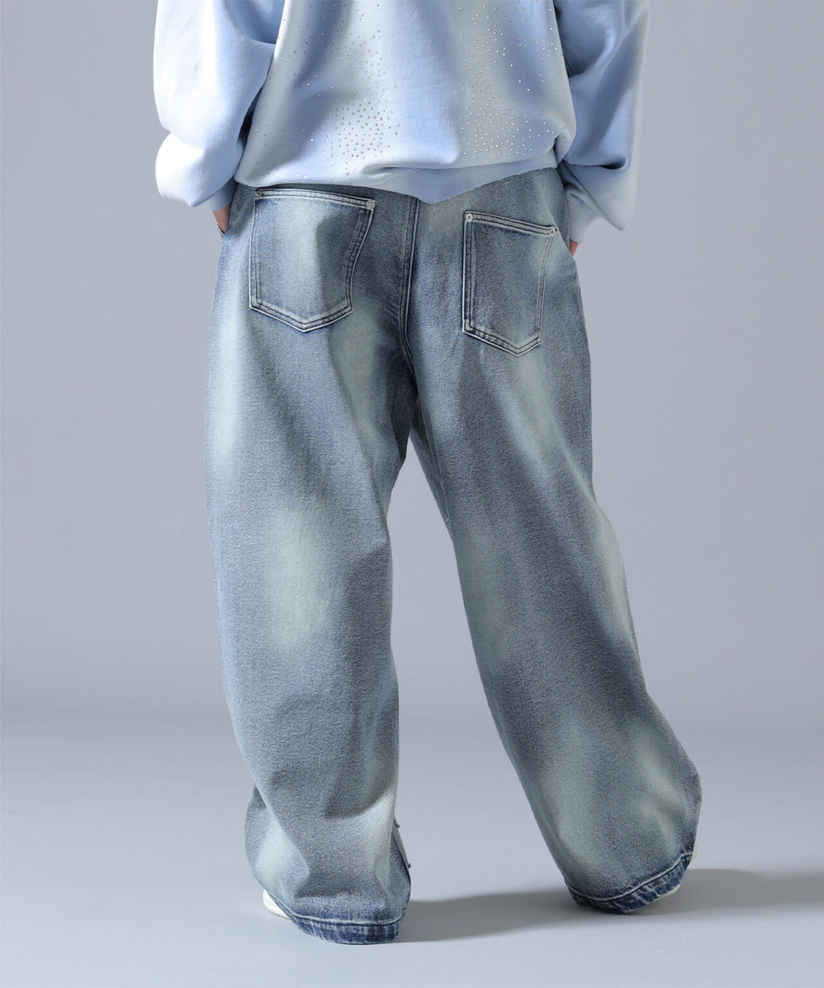 FR(13)NDS/フレンズ/LINE STONE BUGGY DENIM