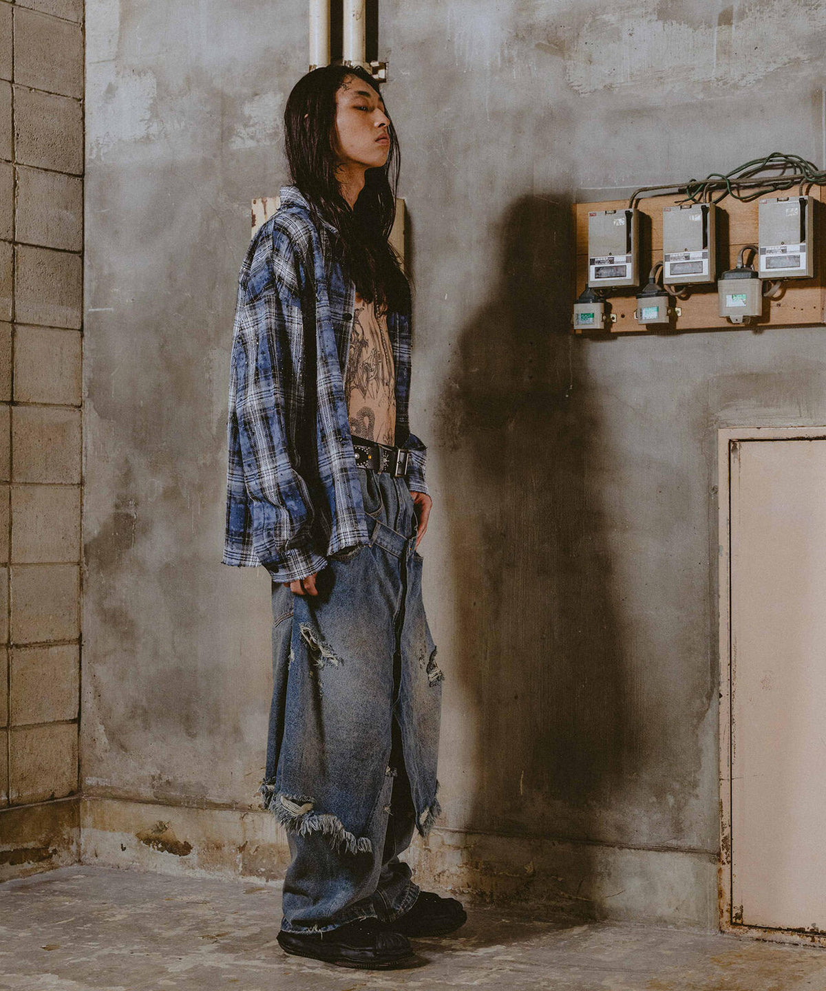 FR(13)NDS/フレンズ/LAYER DENIM SHORTS