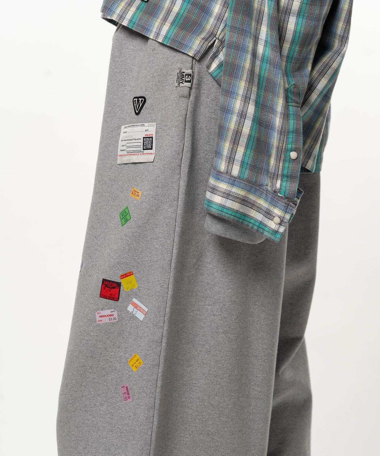 Maison MIHARAYASUHIRO/メゾン ミハラヤスヒロ/PRICE STICKER PANTS