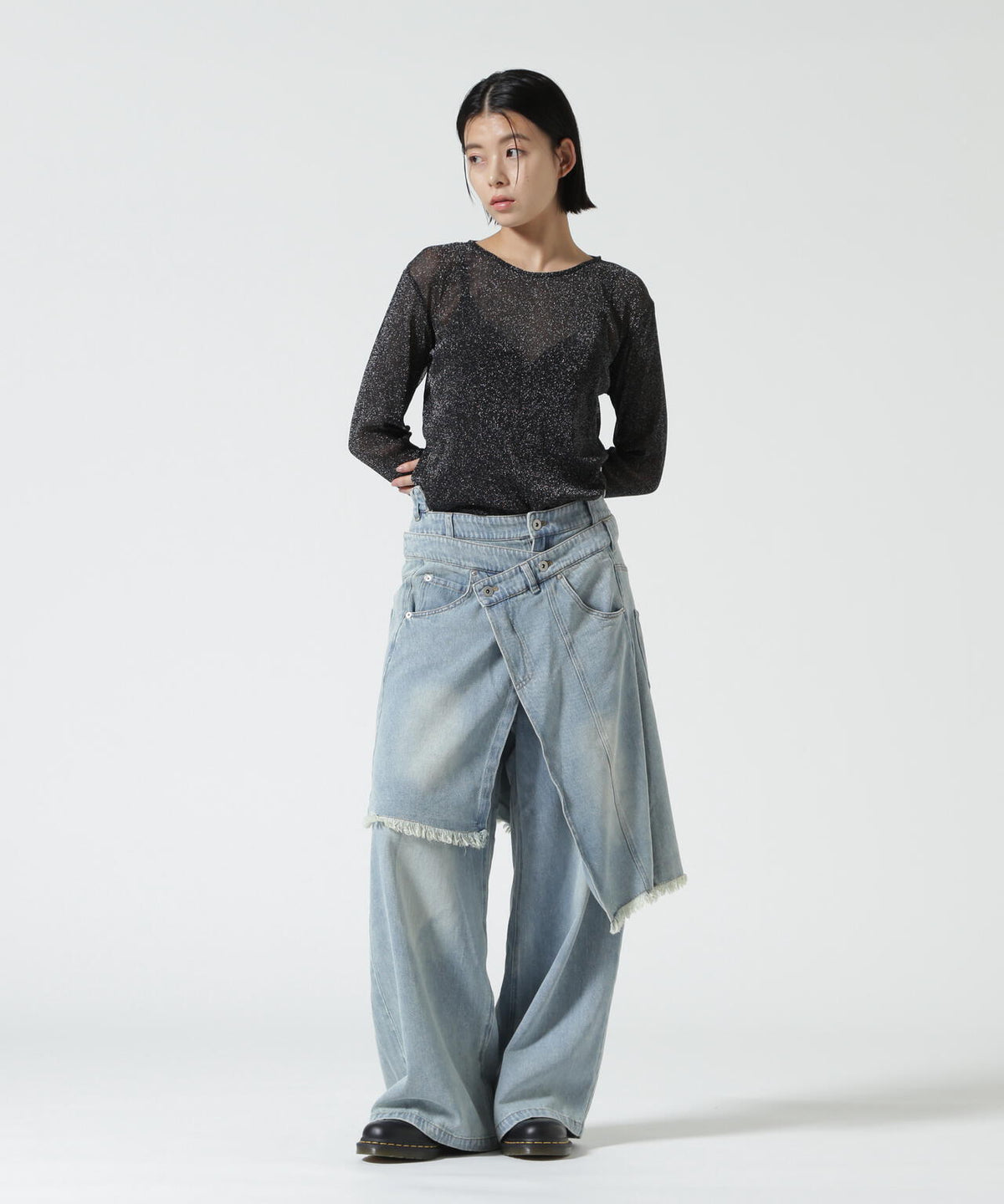 AULA AILA/アウラアイラ/OVERLAP SKIRT LAYERED DESIGN