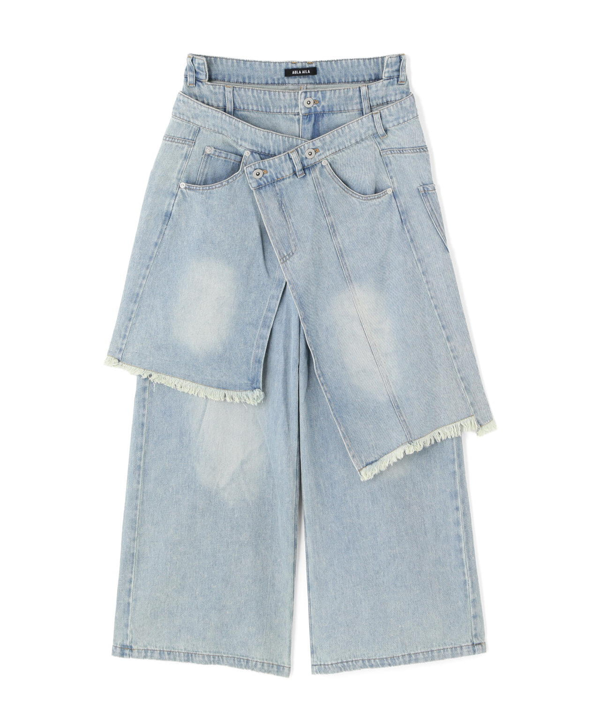 AULA AILA/アウラアイラ/OVERLAP SKIRT LAYERED DESIGN