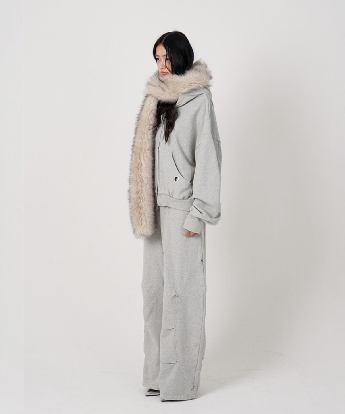 MITSUKI/ミツキ/EYELET TUCK SWEAT PANTS