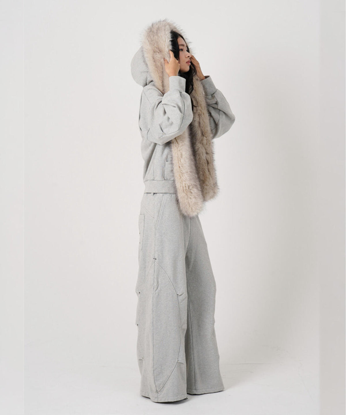 MITSUKI/ミツキ/EYELET TUCK SWEAT PANTS