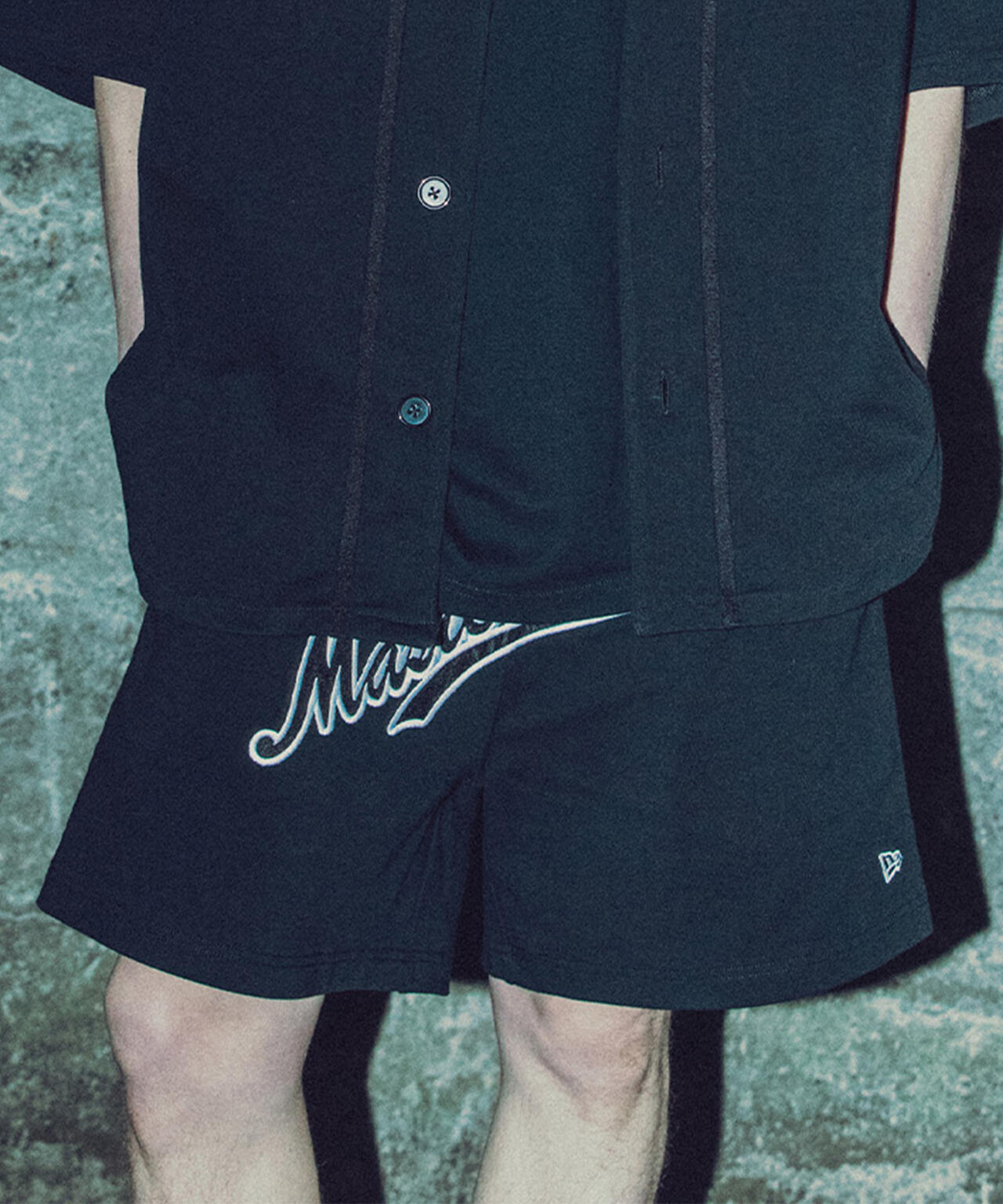 mastermind JAPAN×New Era/HW CT S PANTS MMJ SCRIPT BLACK