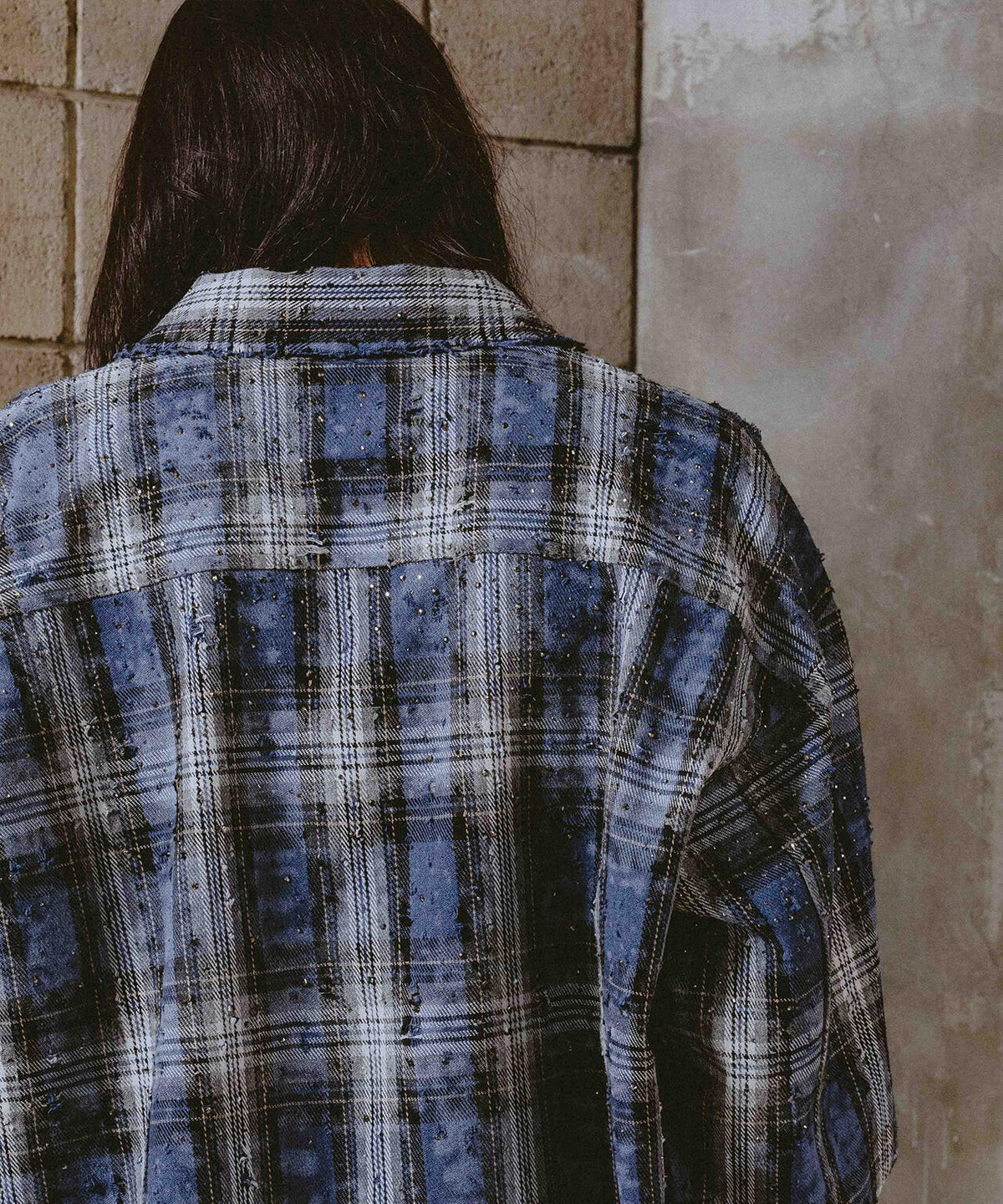 FR(13)NDS/フレンズ/RHINES STONE DAMEGE SHIRTS