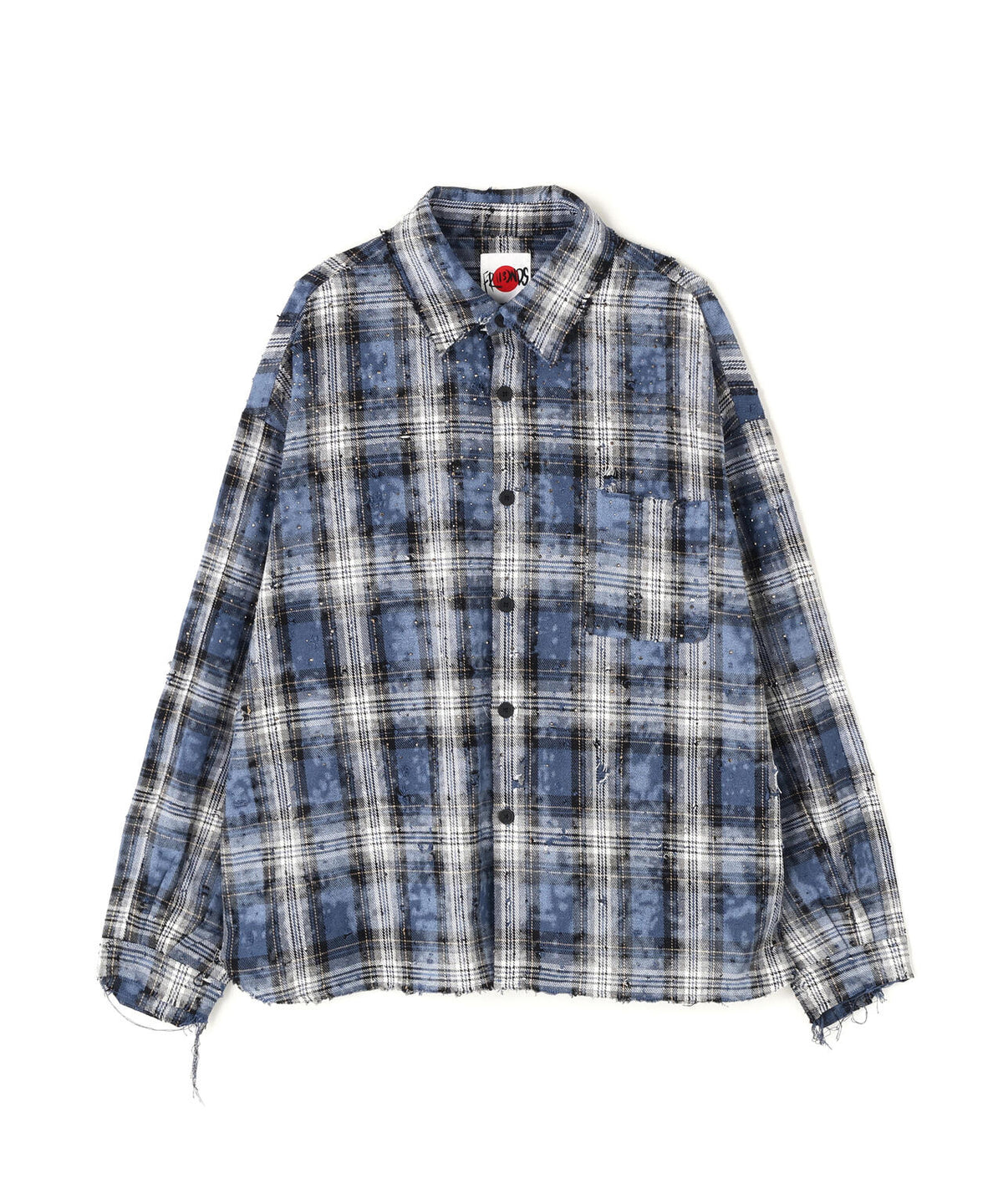 FR(13)NDS/フレンズ/RHINES STONE DAMEGE SHIRTS