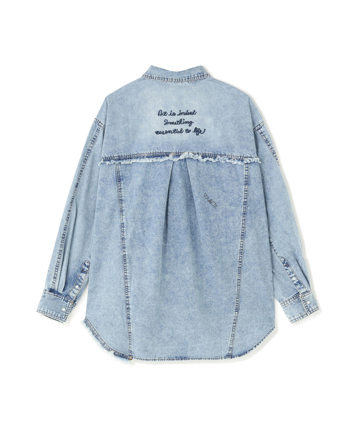 AULA AILA/アウラアイラ/GRAFFITI DENIM SHIRT