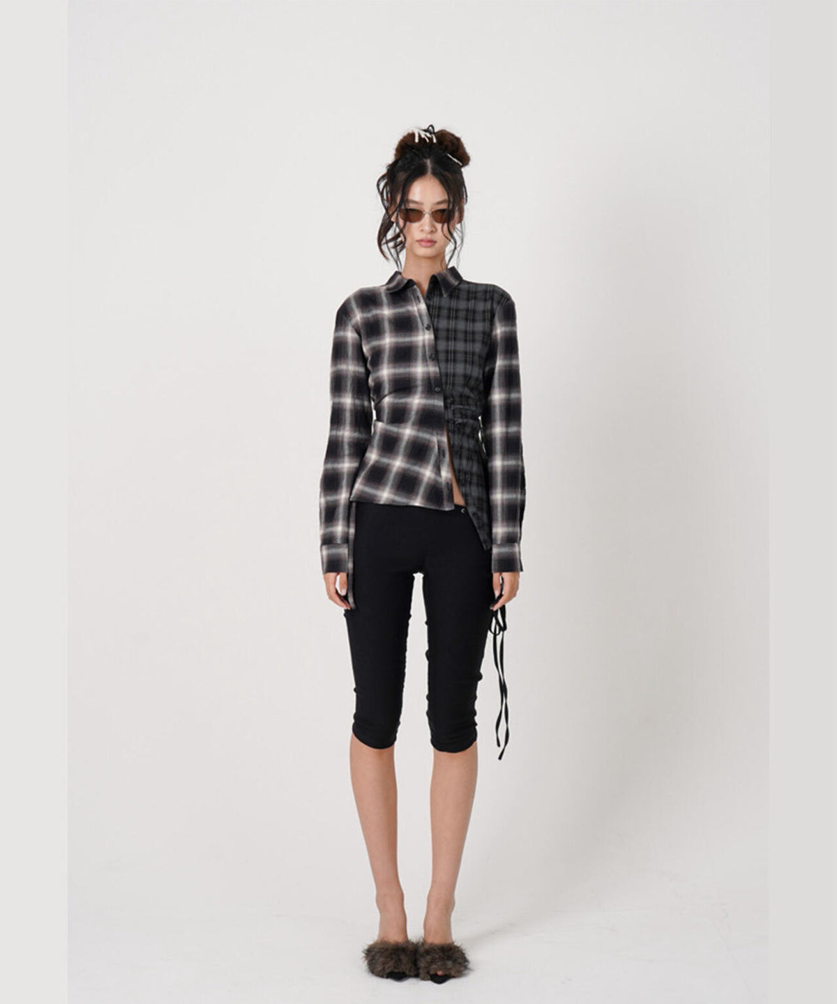 MITSUKI/ミツキ/ASYMMETRY PATTERN SHIRT