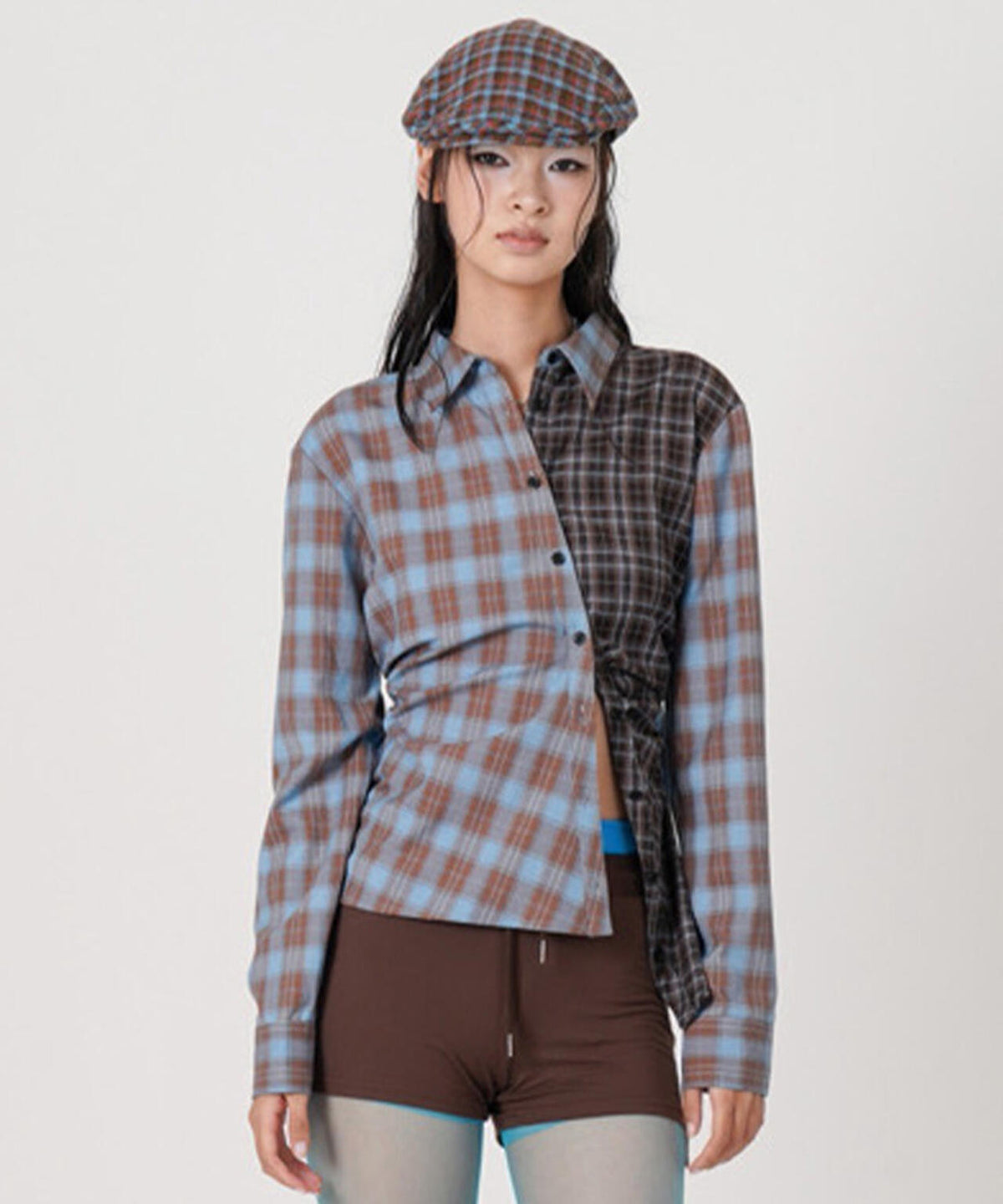 MITSUKI/ミツキ/ASYMMETRY PATTERN SHIRT