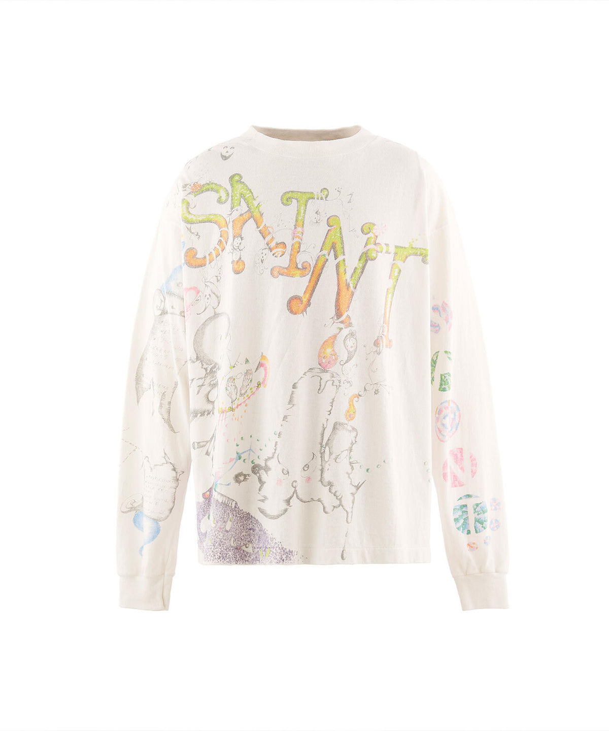 SAINT MICHAEL/セントマイケル/COCO_LS T-SHIRT/COCO/WHITE