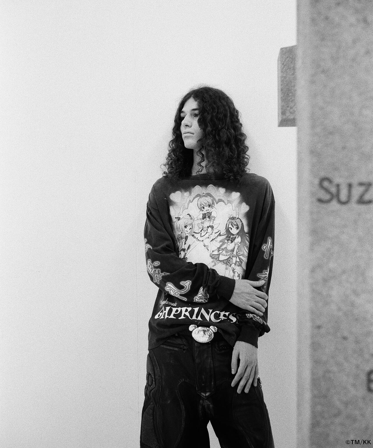 mononoke・made/モノノケ・メイド/LS T-SHIRT/SUPERFLAT/BLACK