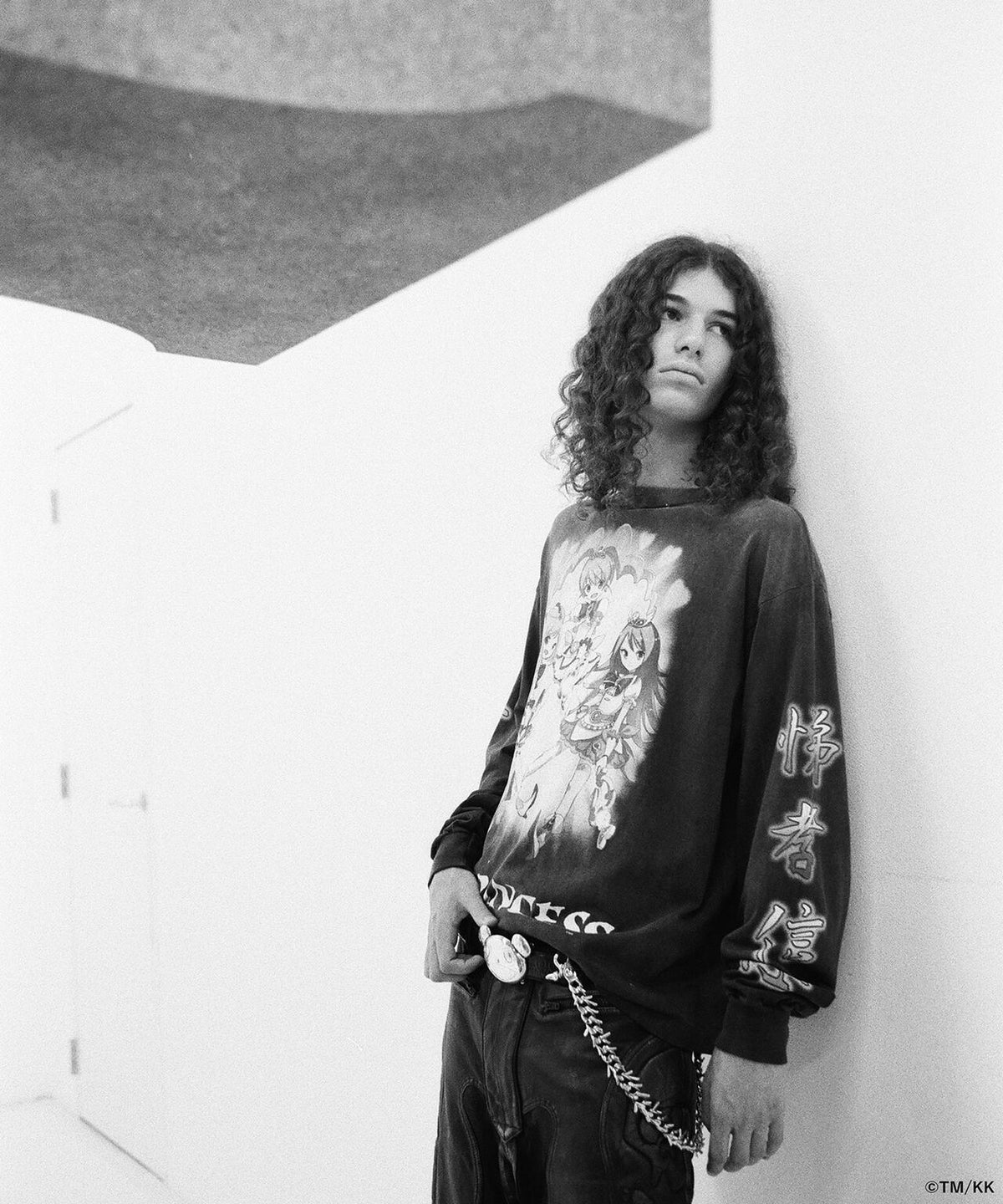 mononoke・made/モノノケ・メイド/LS T-SHIRT/SUPERFLAT/BLACK